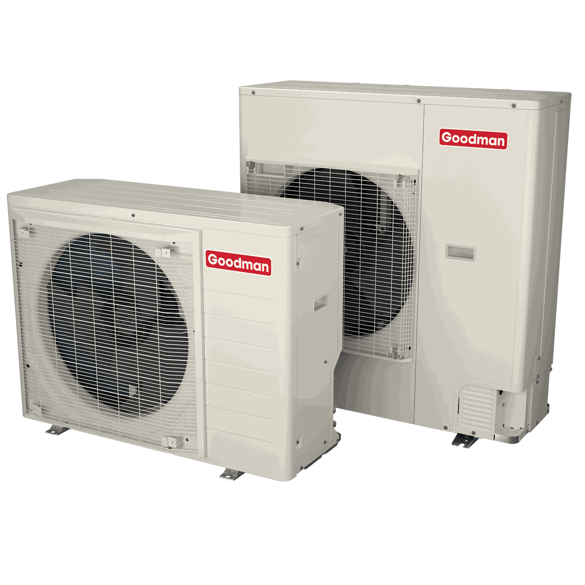 A Goodman GSXS6 side discharge inverter air conditioner