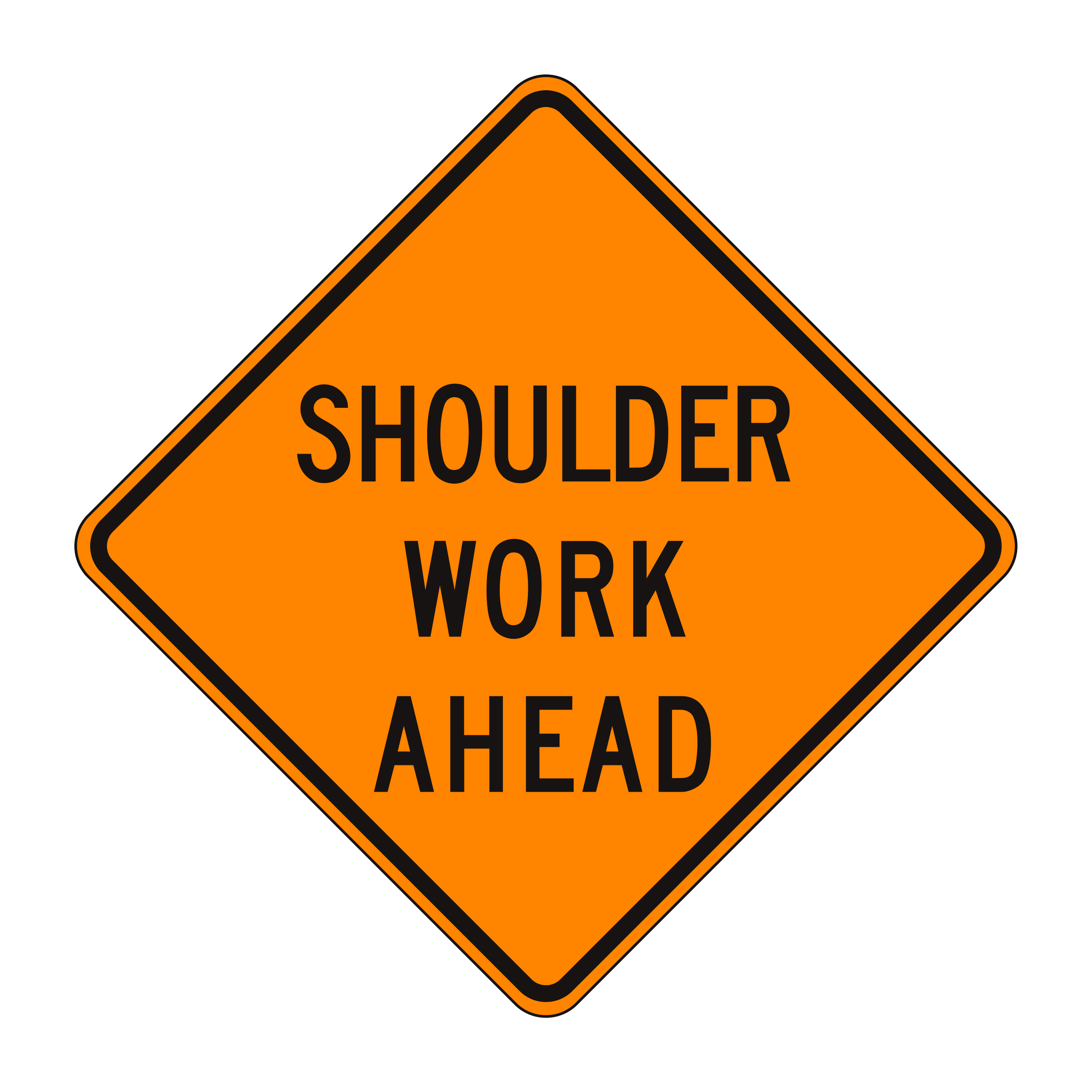 C24(CA) Shoulder Work Ahead — official FHWA layout