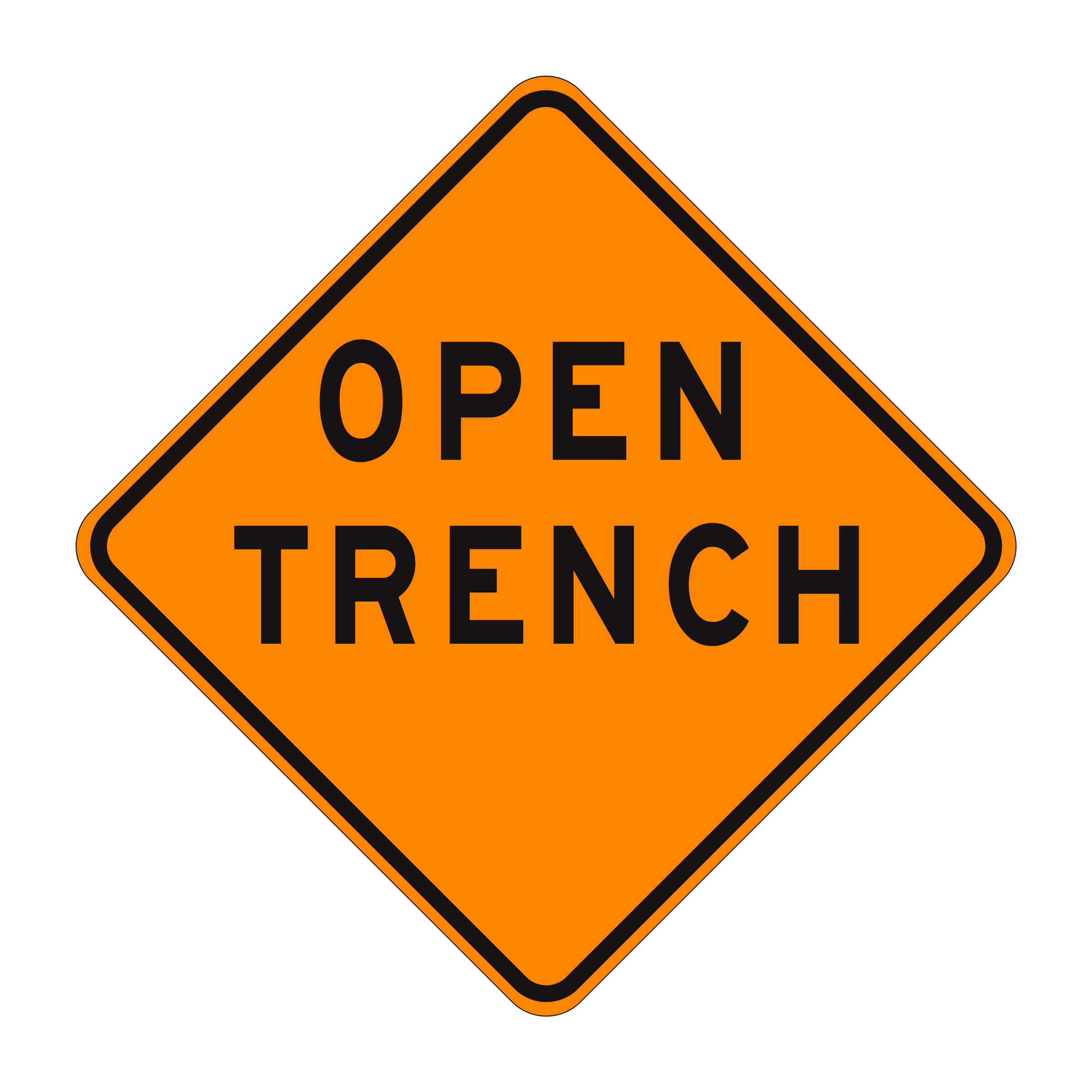 C27(CA) California Construction Sign — official FHWA layout