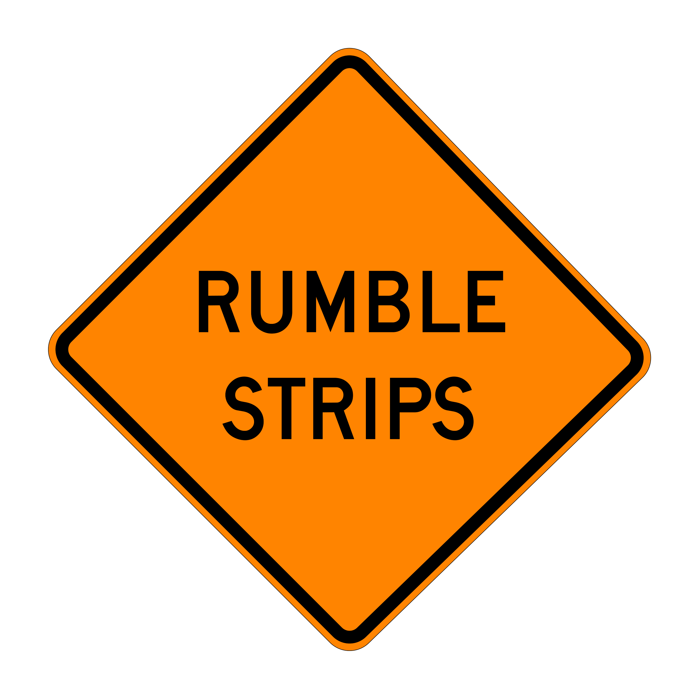 C45(CA) Rumble Strips — official FHWA layout