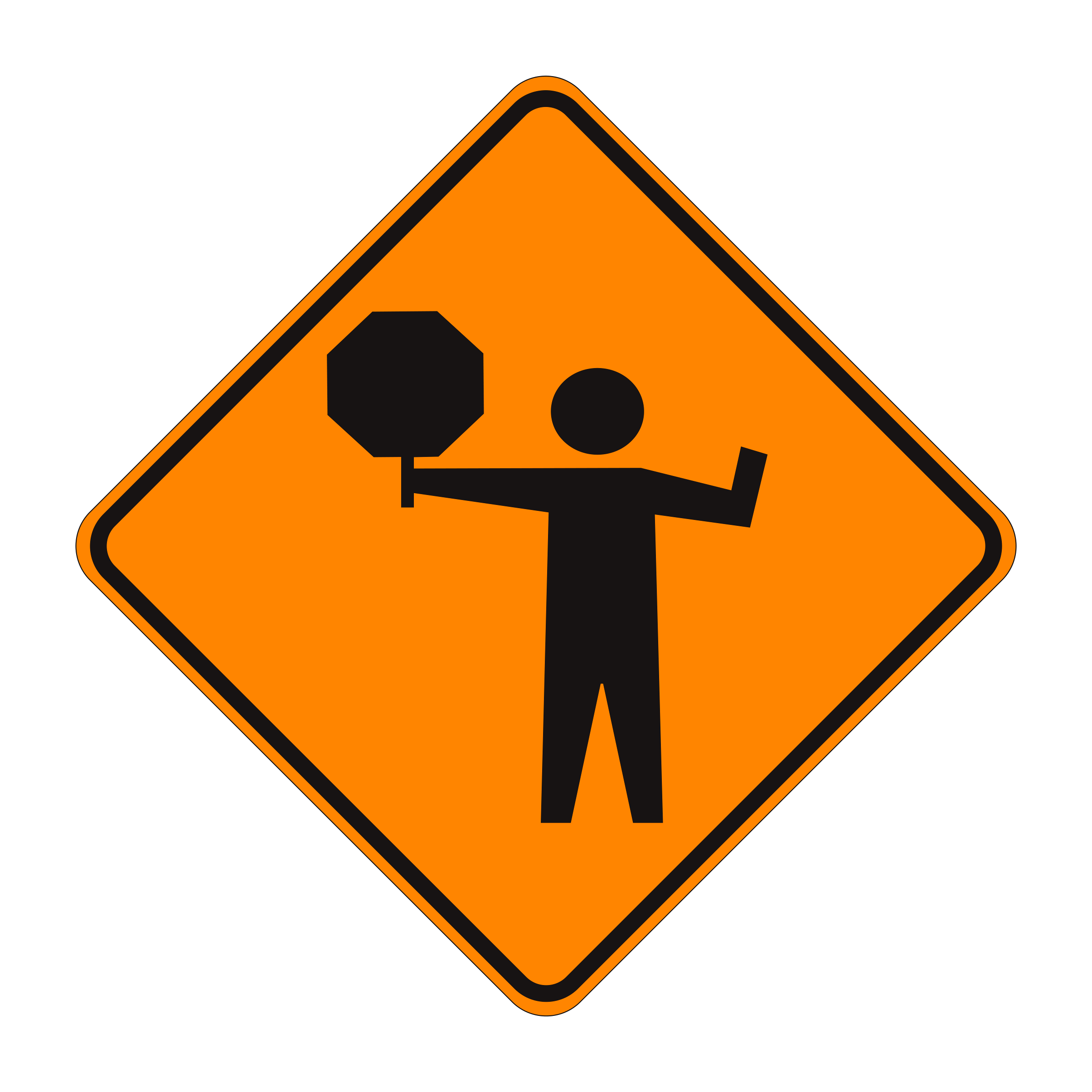 C9A(CA) California Construction Sign — official FHWA layout
