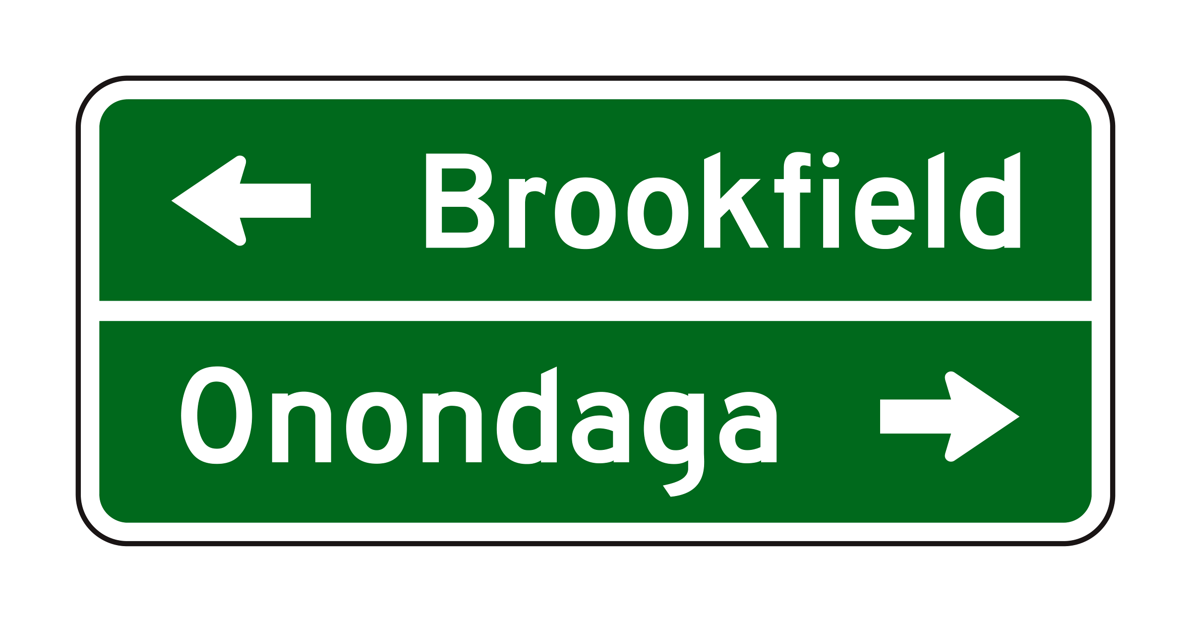 D1-2 Double-line Destination — official FHWA layout