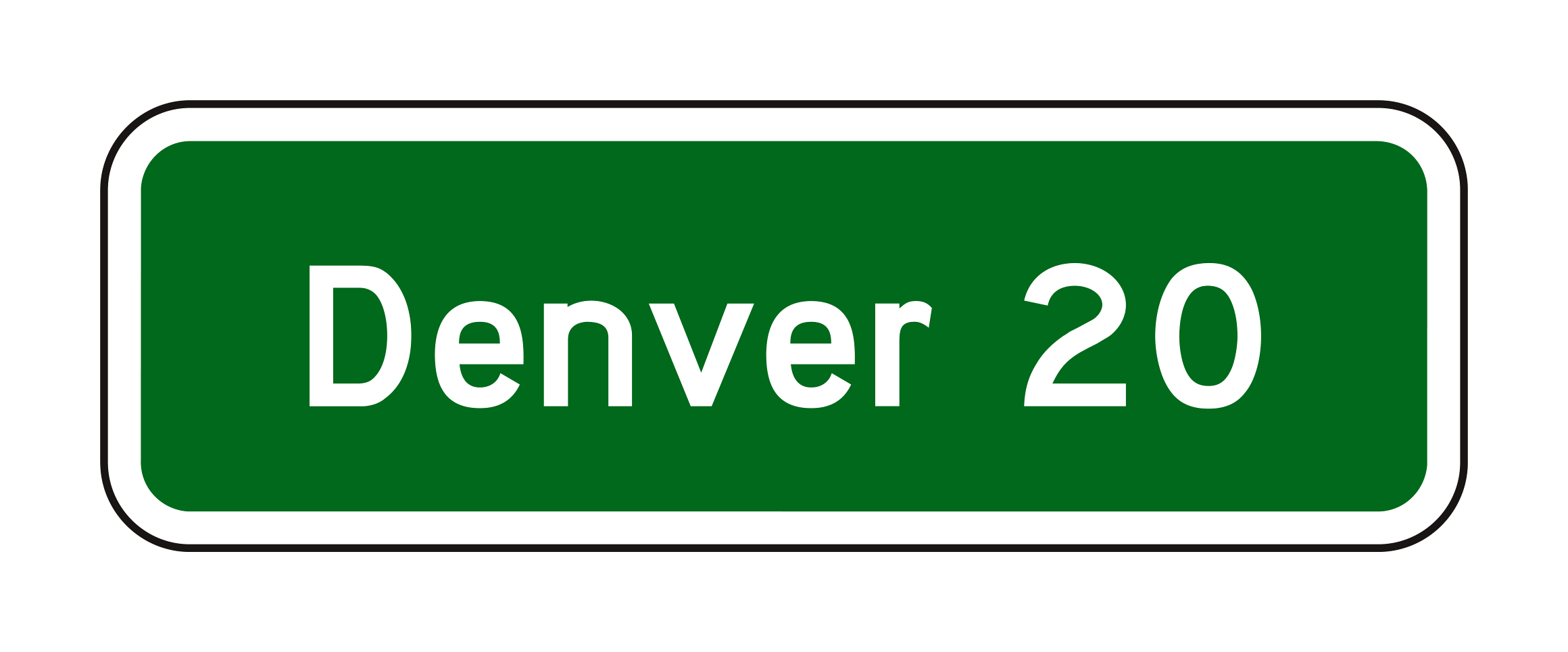 D2-1 Single-line Distance — official FHWA layout