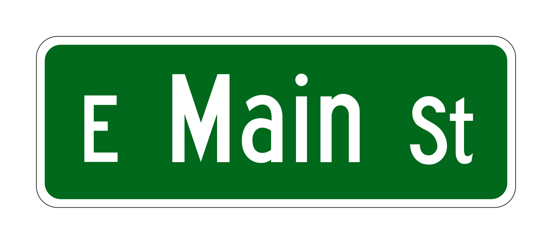 D3-1 Street Name — official FHWA layout