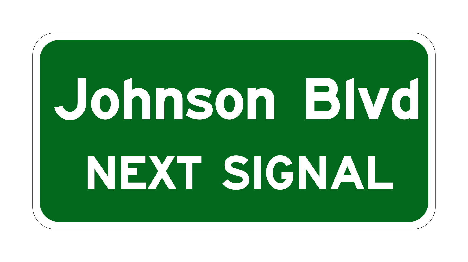 D3-2 Single-line Advance Street Name — official FHWA layout
