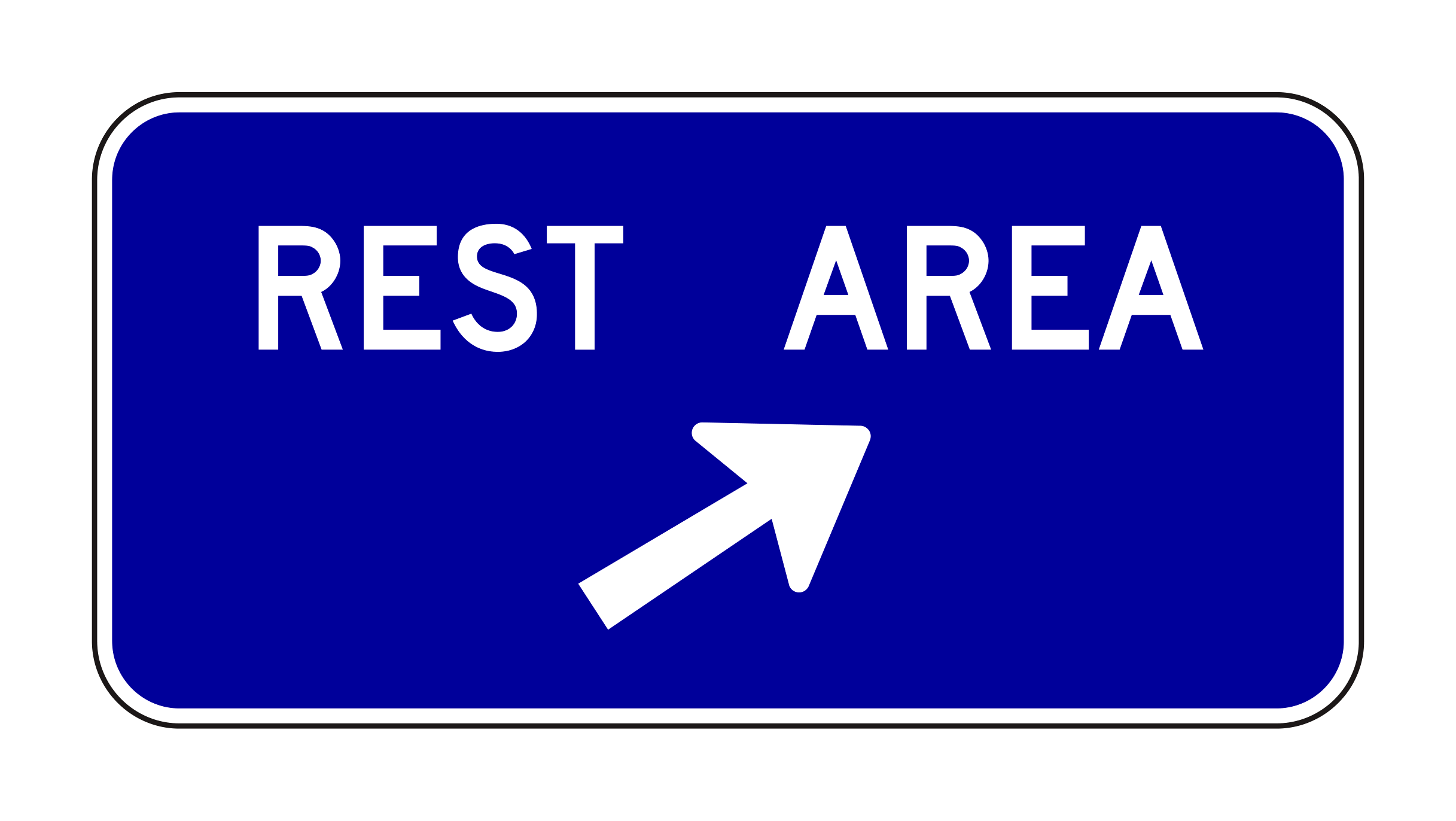 D5-2 Rest Area Entrance — official FHWA layout