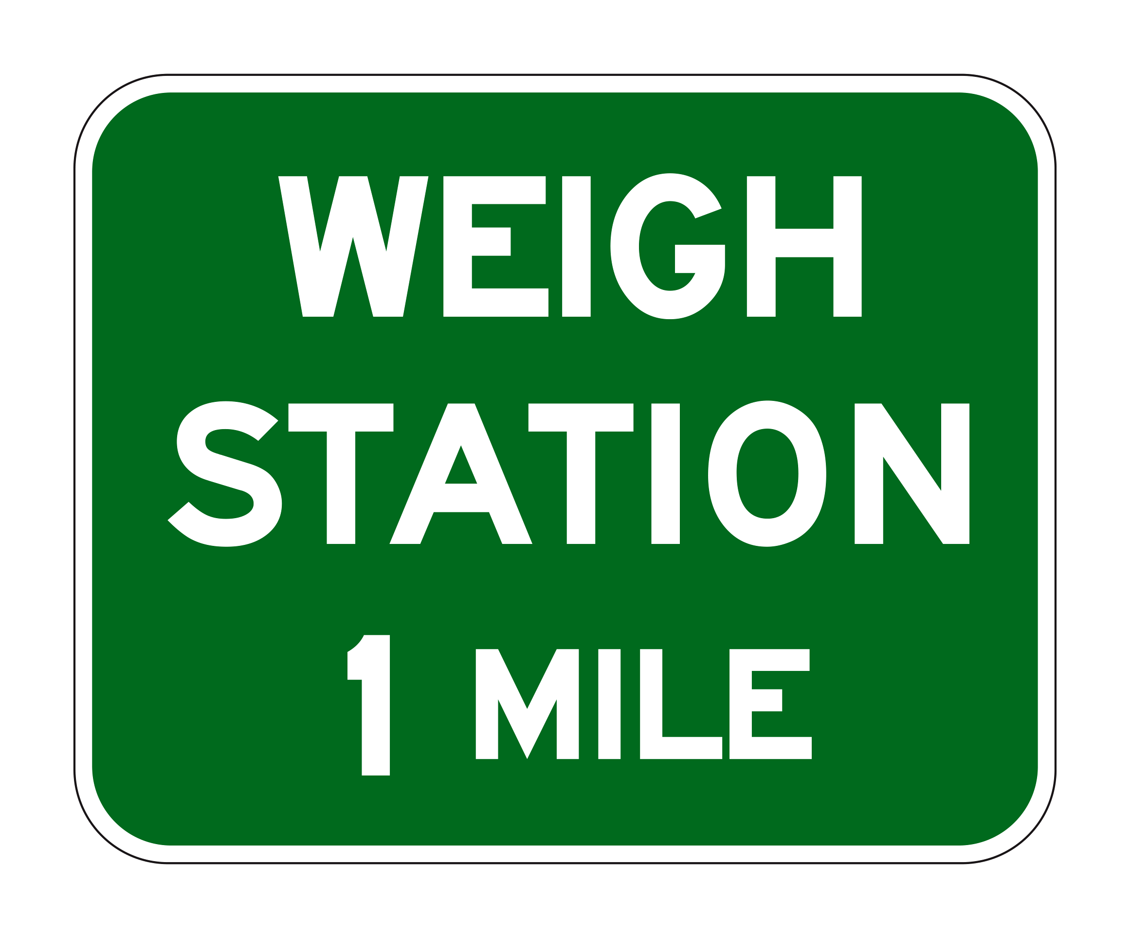 D8-1 Advance Weigh Station — official FHWA layout