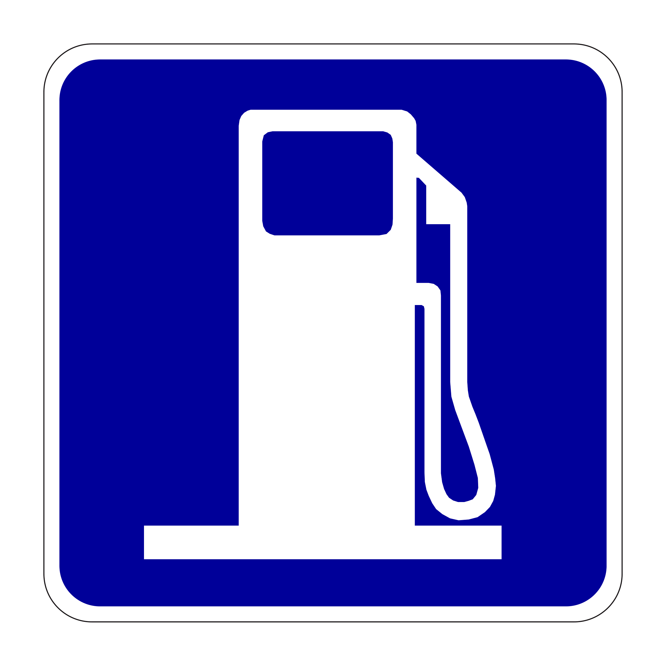 D9-7 Gas — official FHWA layout