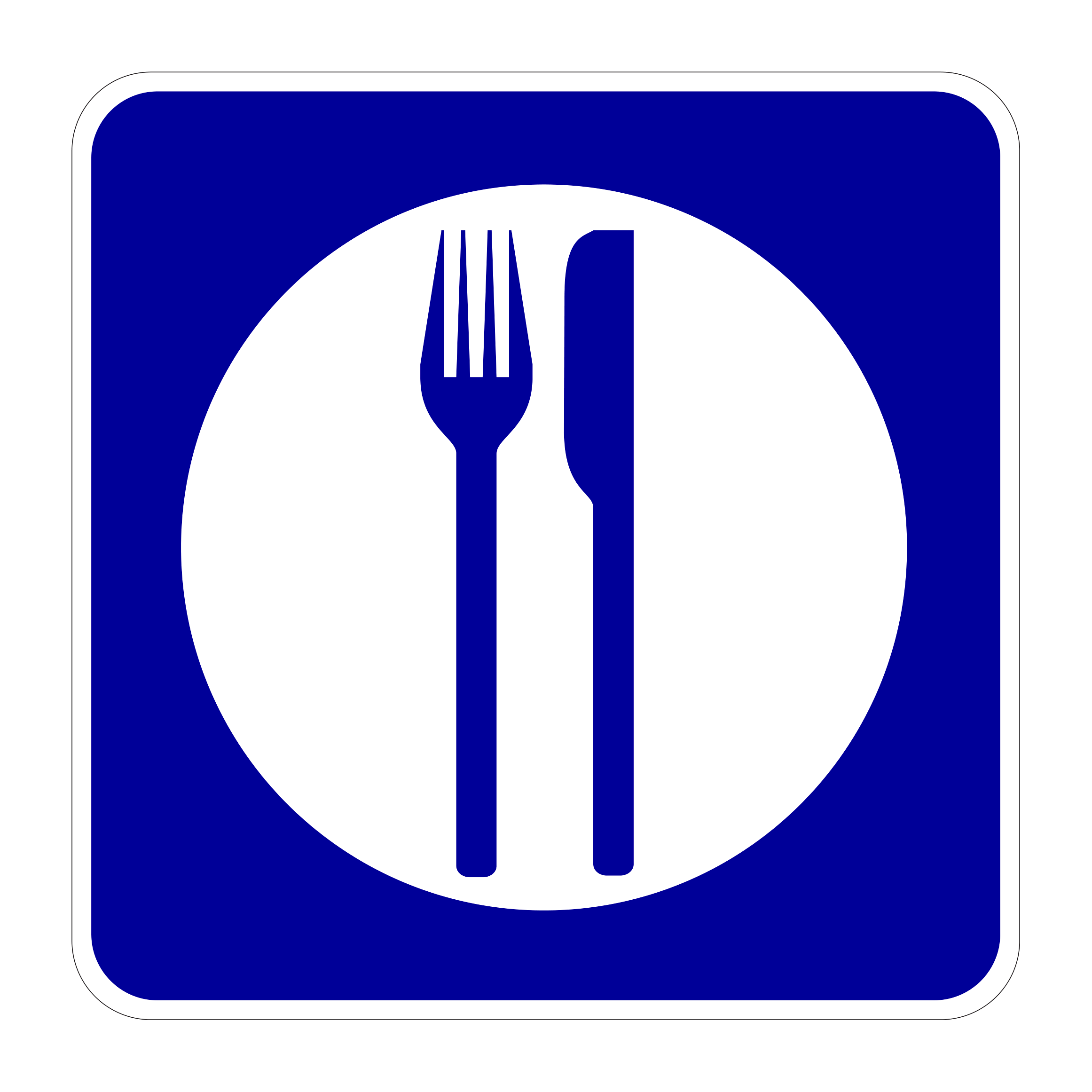 D9-8 Food — official FHWA layout