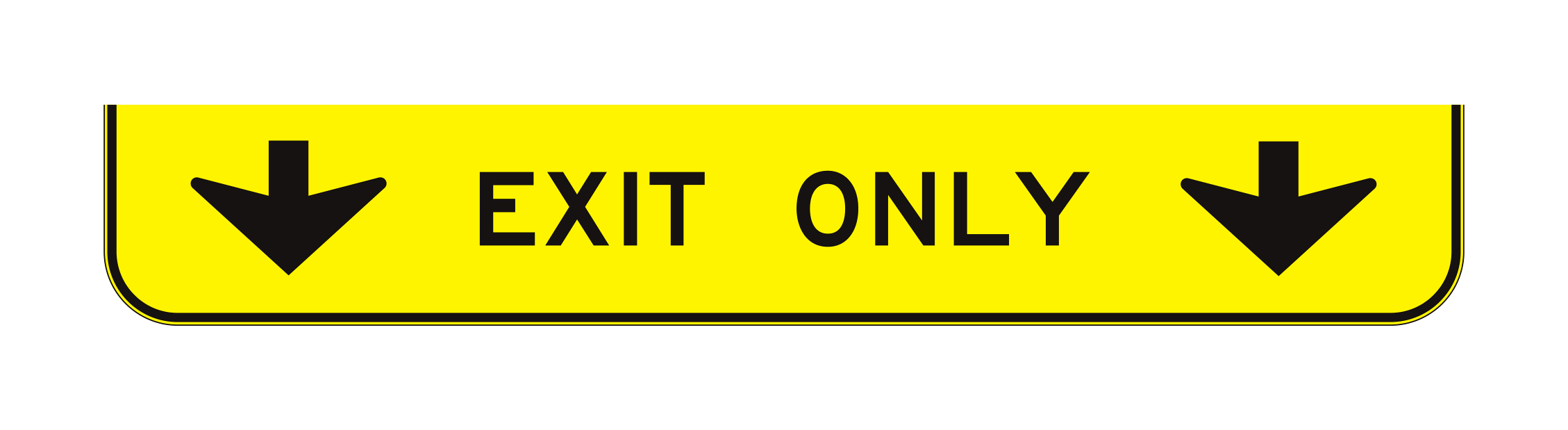 E11-1f Wy Exit Only Ww — official FHWA layout