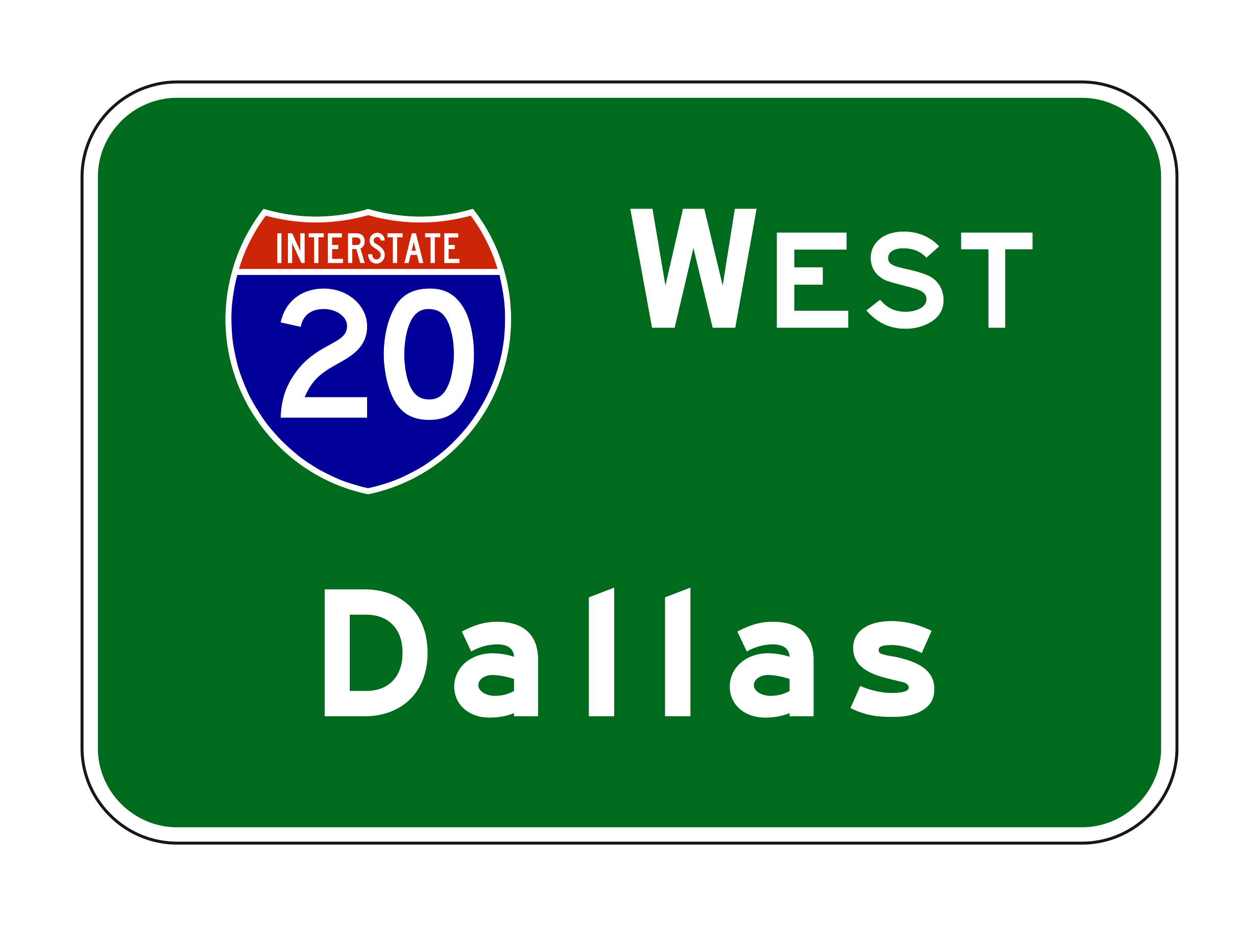 E6-2a West Dallas — official FHWA layout