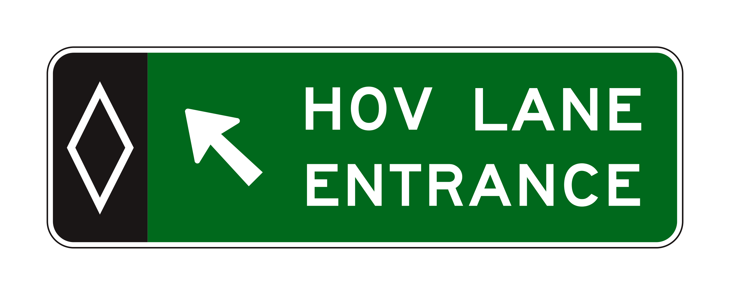 E8-2 HOV Lane Entrance — official FHWA layout