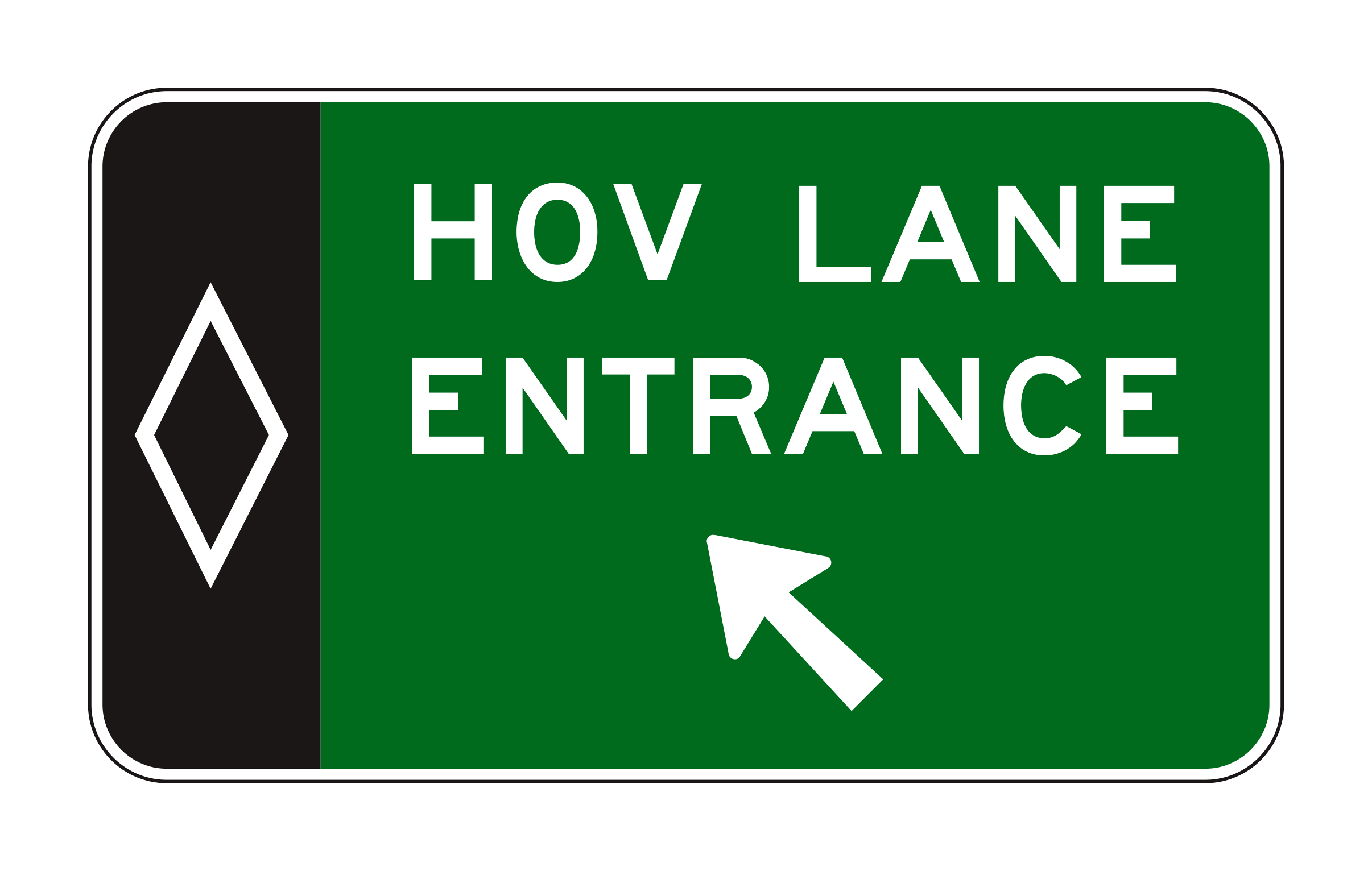 E8-2a HOV Lane Entrance — official FHWA layout