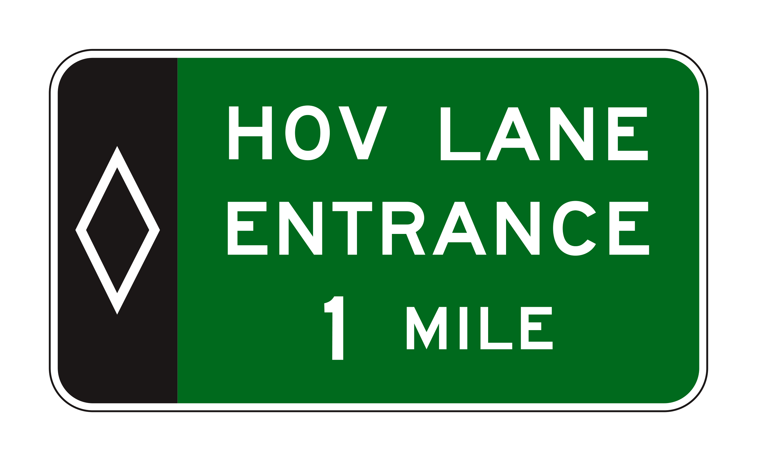 E8-3 HOV Lane Entrance Mile — official FHWA layout