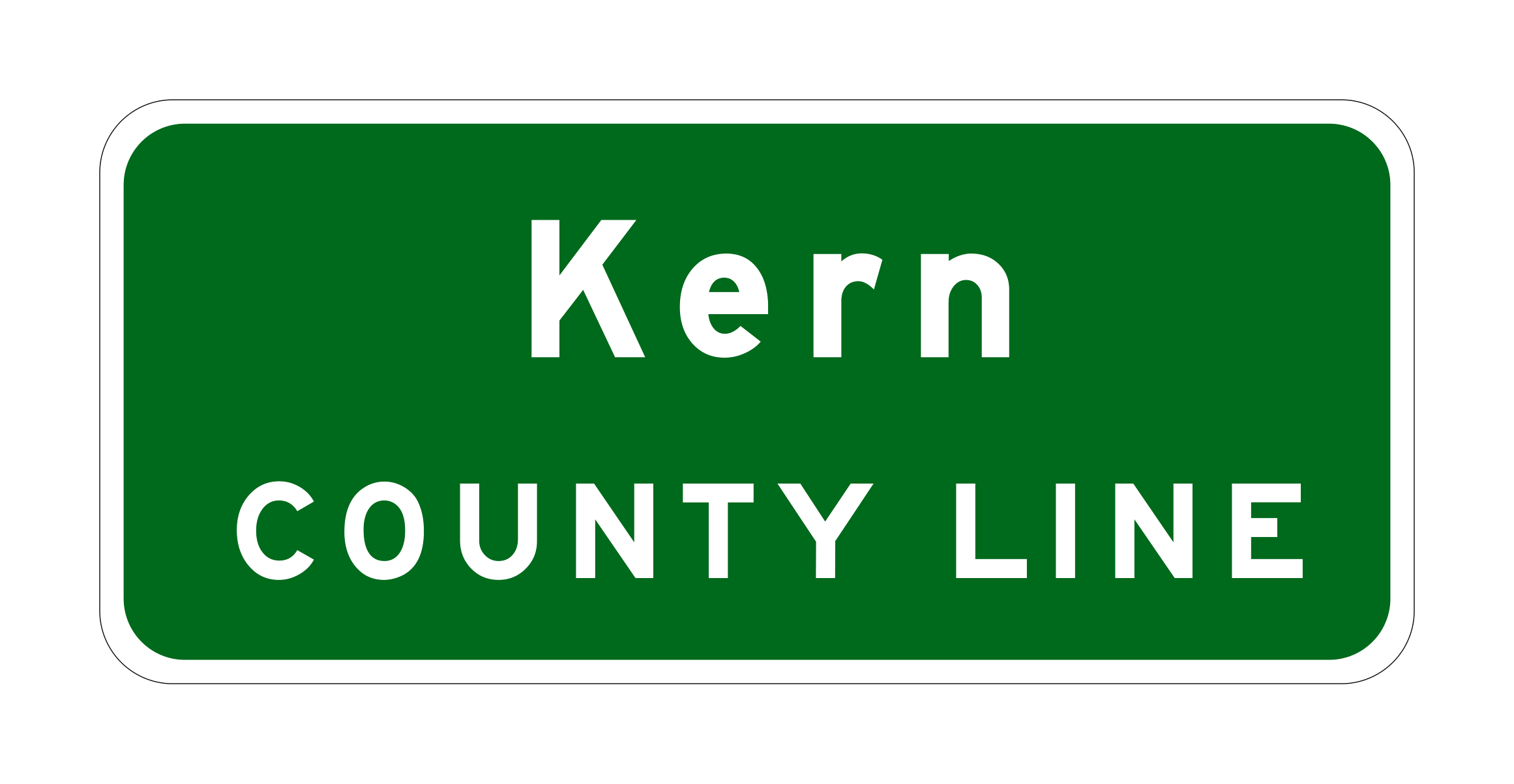G10(CA) Aern County Line — official FHWA layout