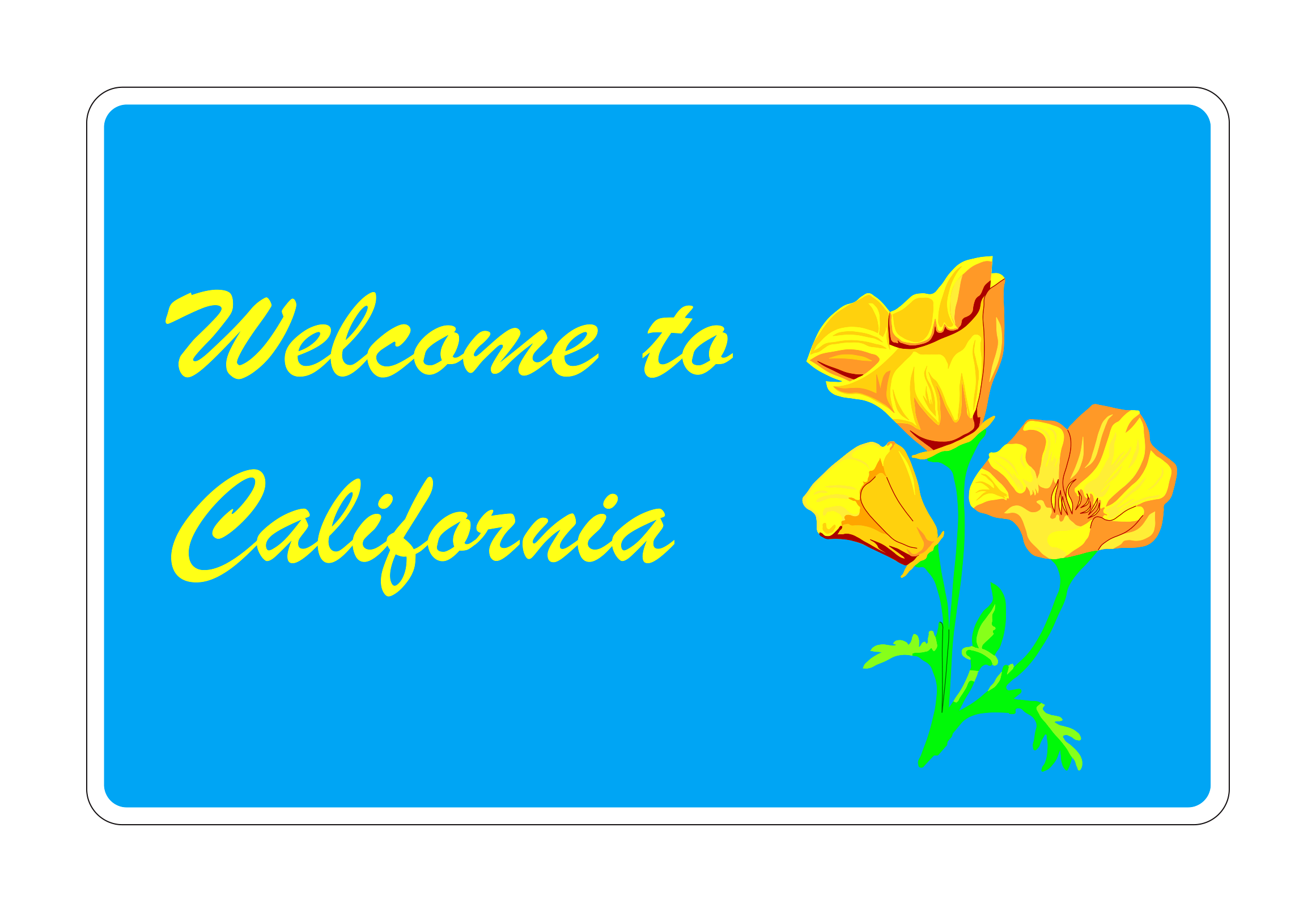 G10B(CA) Welcome to California My — official FHWA layout