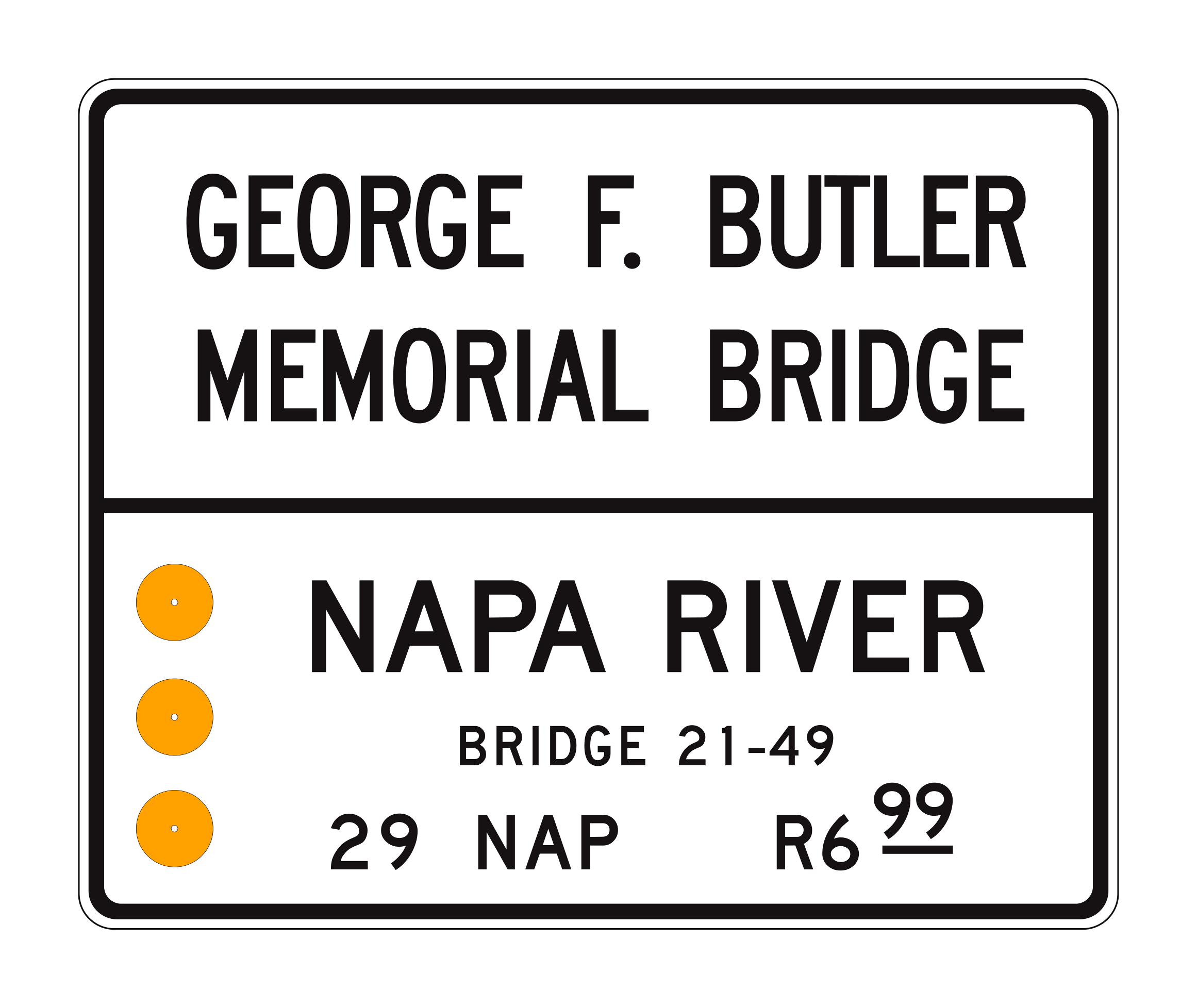 G11-8(CA) George Butler Memorial Bridge Napa River — official FHWA layout