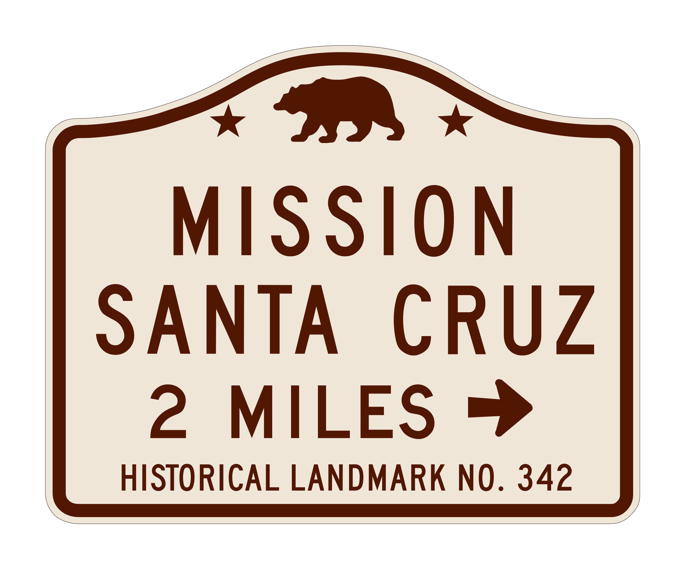 G13-1(CA) Fa Mission Santa Cruz Miles — official FHWA layout