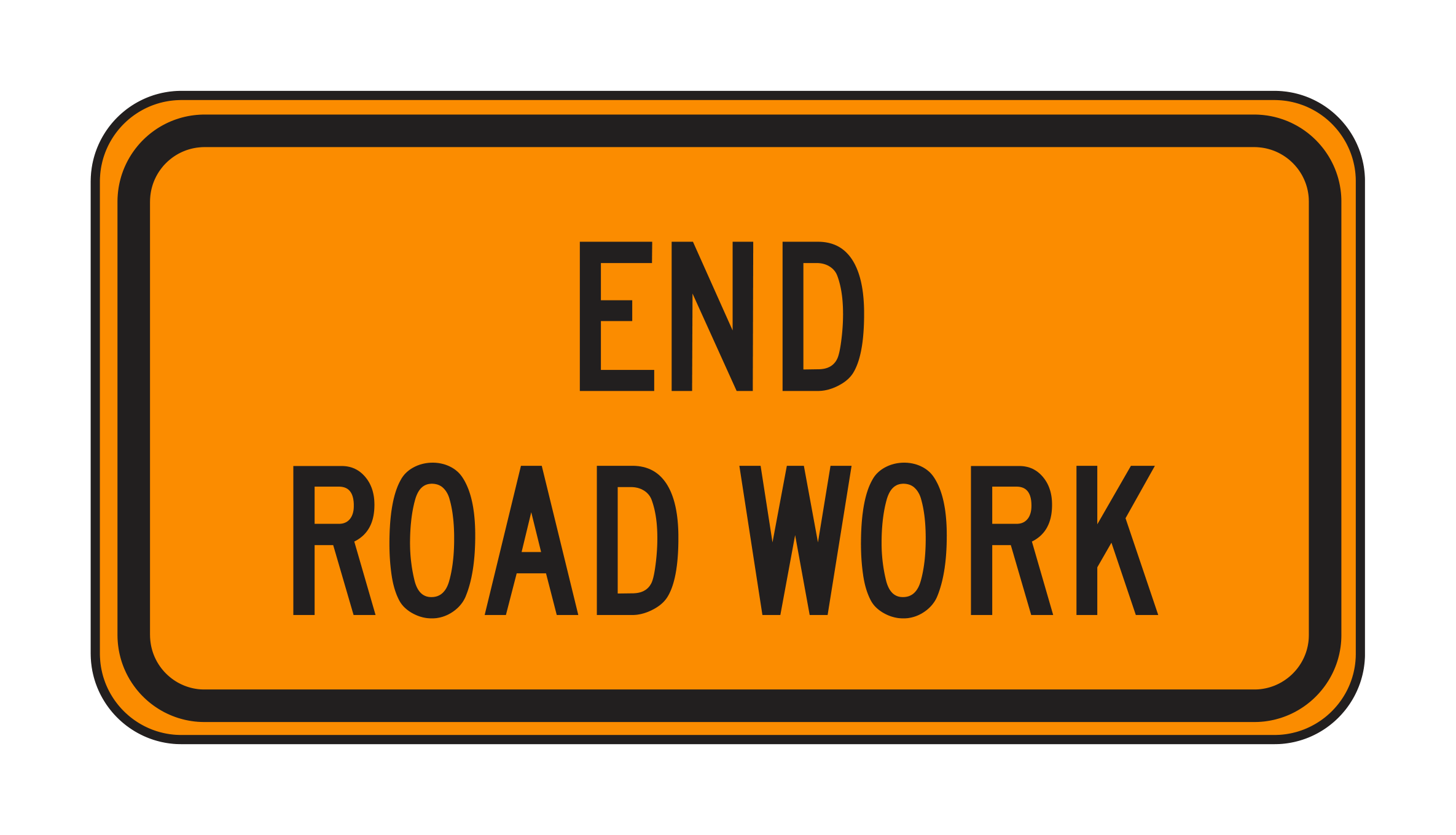 G20-2 End Road Work — official FHWA layout