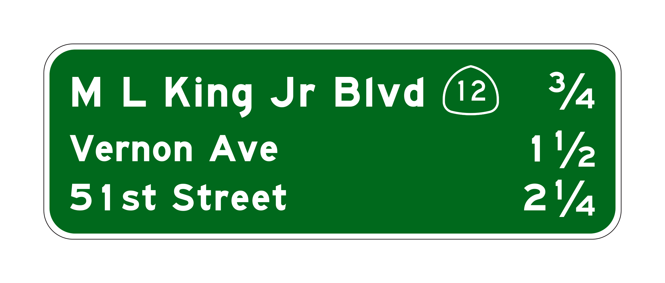 G23-2(CA) King Jr Bivd Vernon Ave Street — official FHWA layout