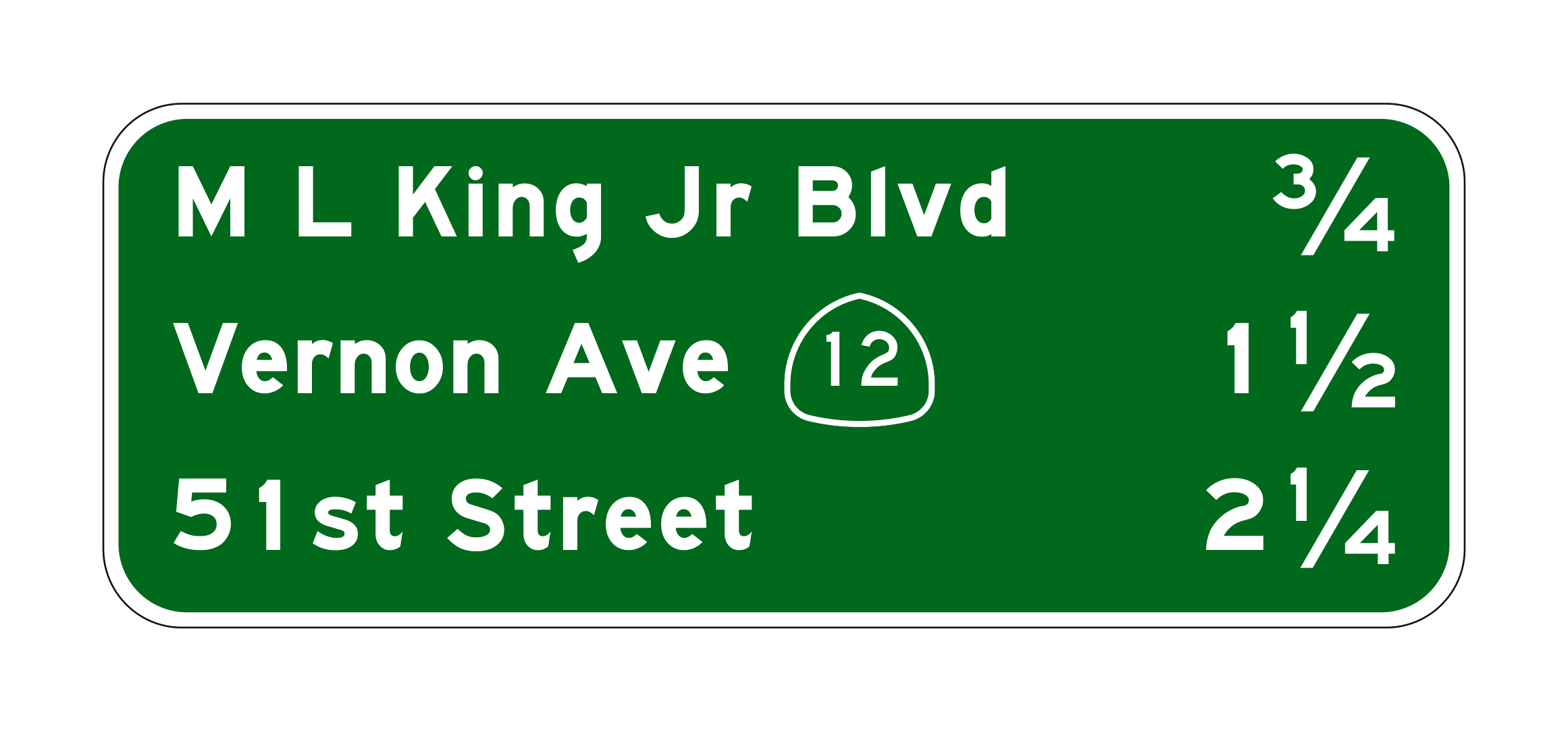G23-3(CA) King Jr Bivd Vernon Ave Street — official FHWA layout