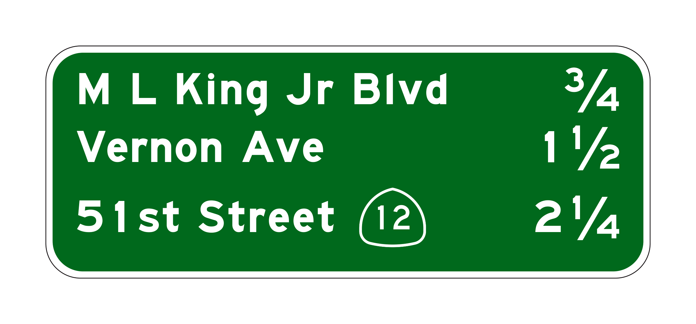 G23-4(CA) King Jr Bivd Vernon Ave Street — official FHWA layout