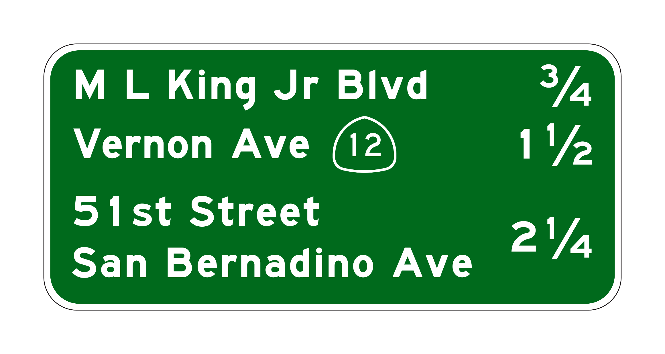 G23-5(CA) King Jr Bivd Vernon Ave Street — official FHWA layout