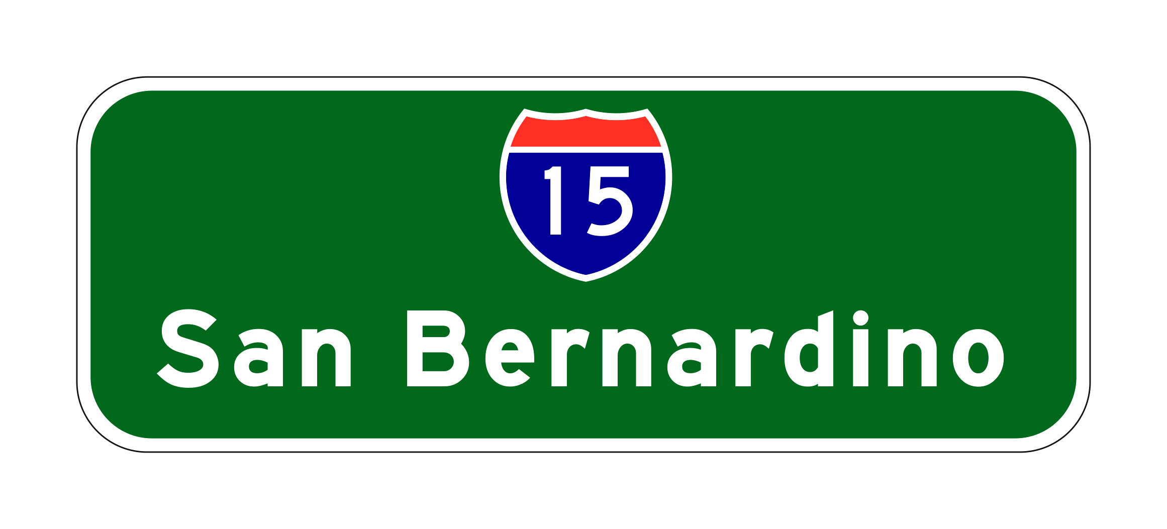G24-1(CA) California Guide Sign — official FHWA layout