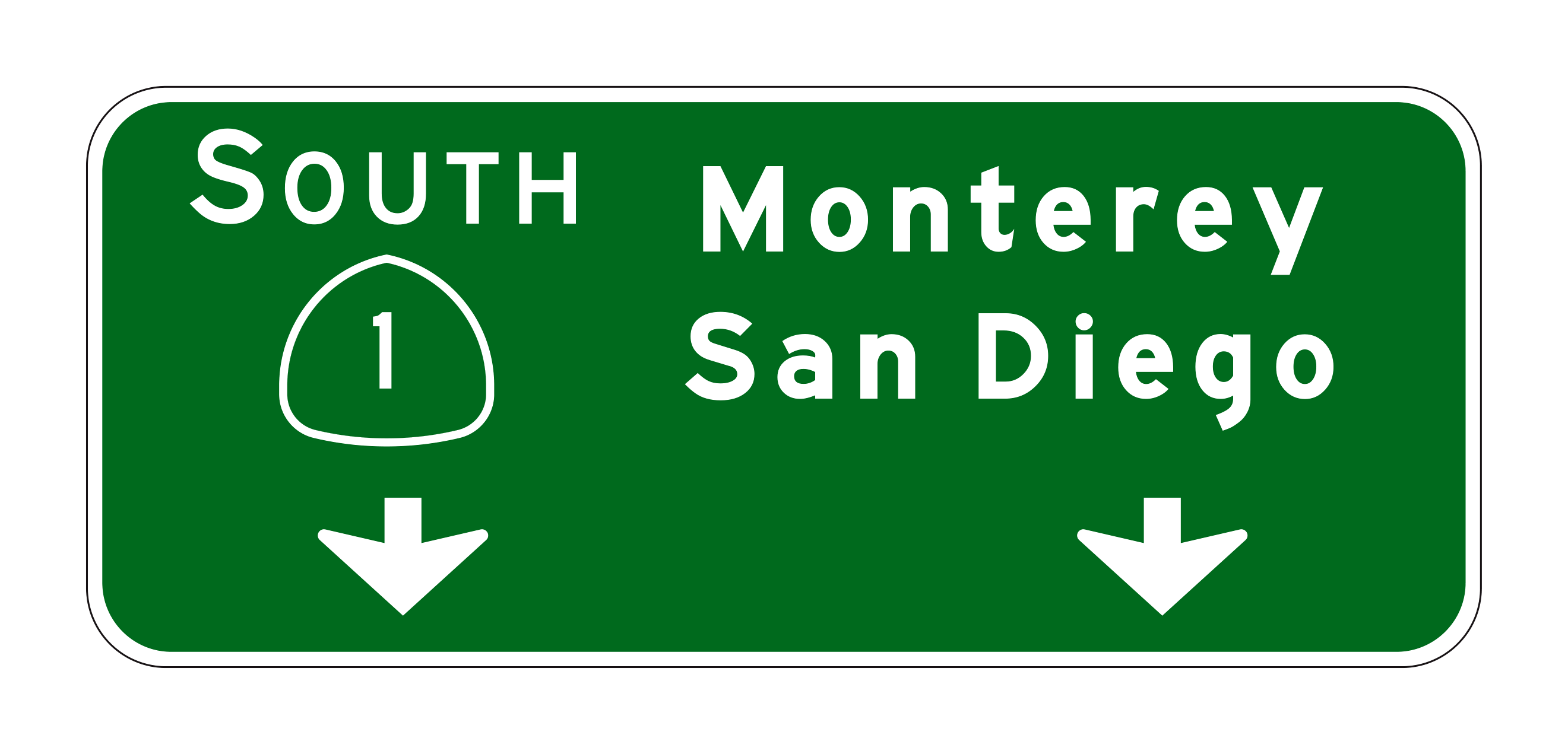 G24-6(CA) South Monterey San Diego Www Www — official FHWA layout