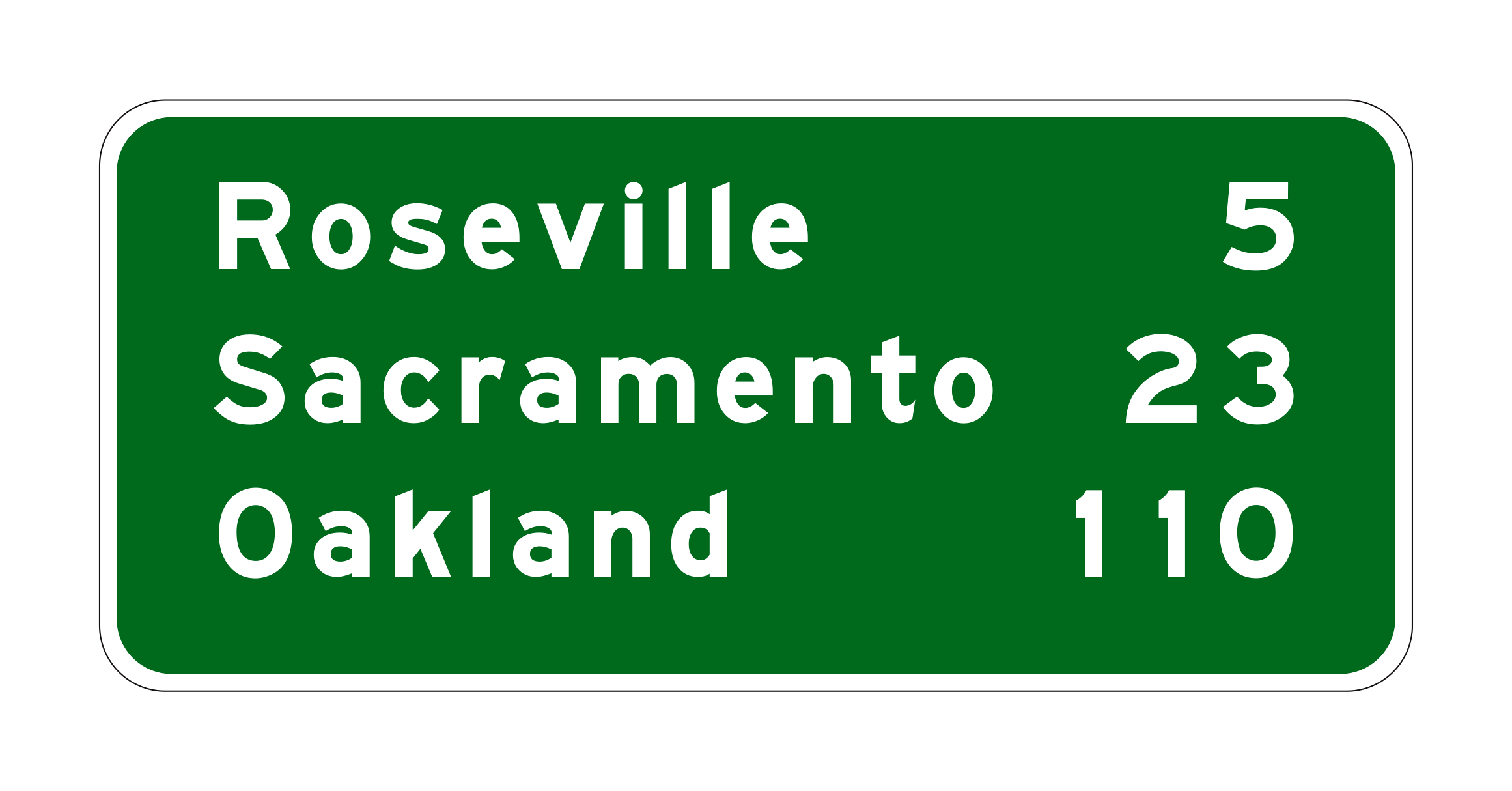 G5(CA) Roseville Sacramento Oakland — official FHWA layout