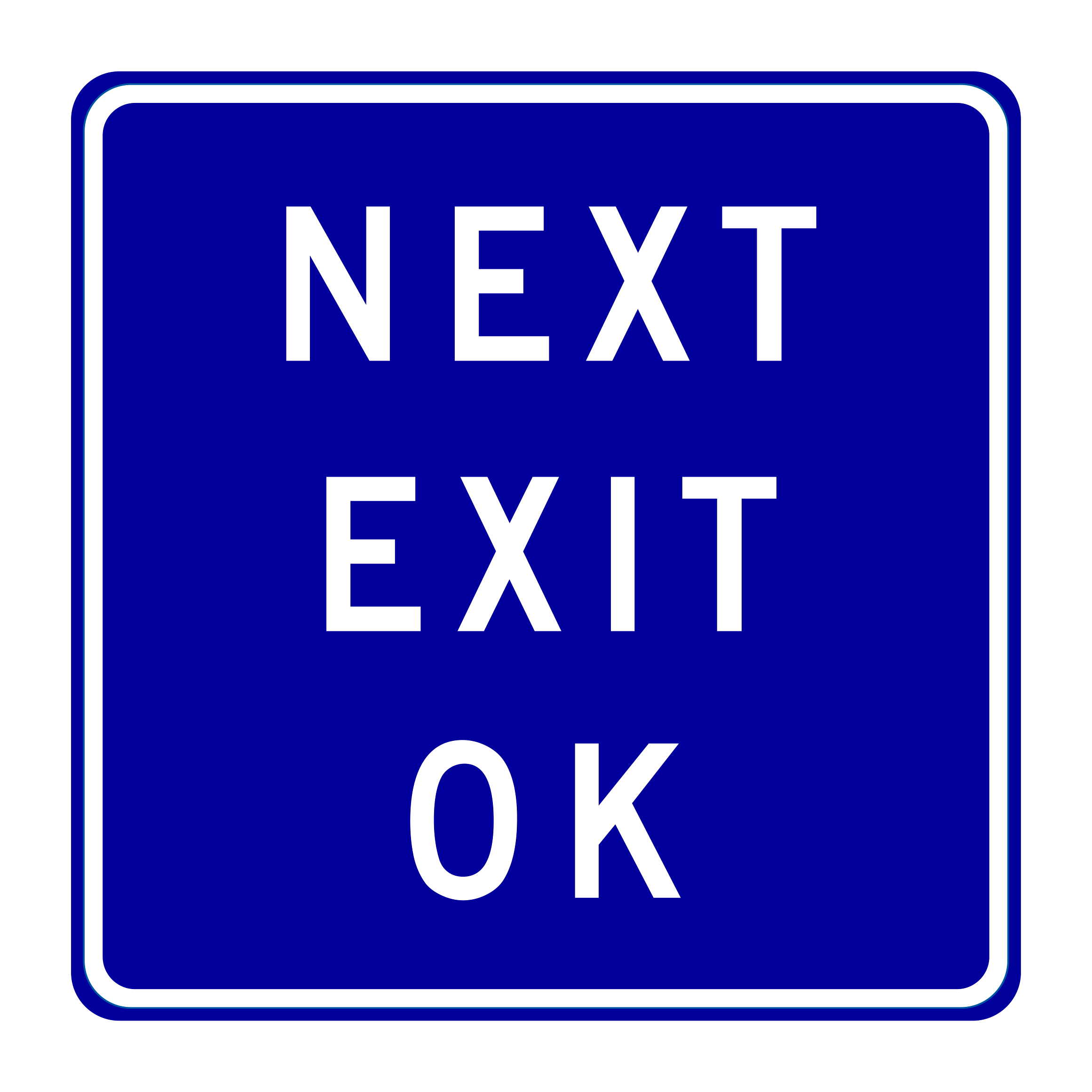 G66-56A(CA) Next Exit Ok — official FHWA layout