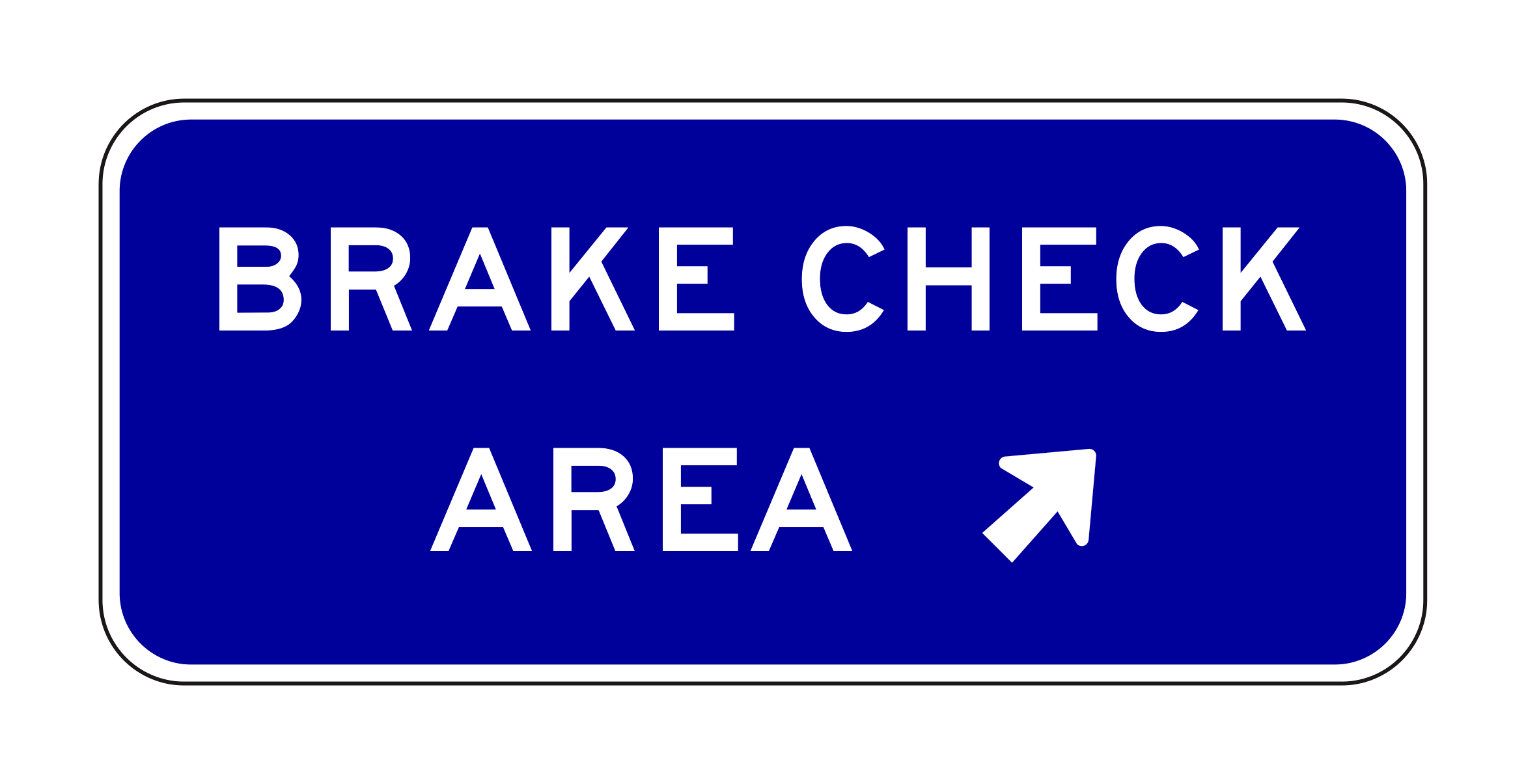 G66-59(CA) Brake Check Area — official FHWA layout