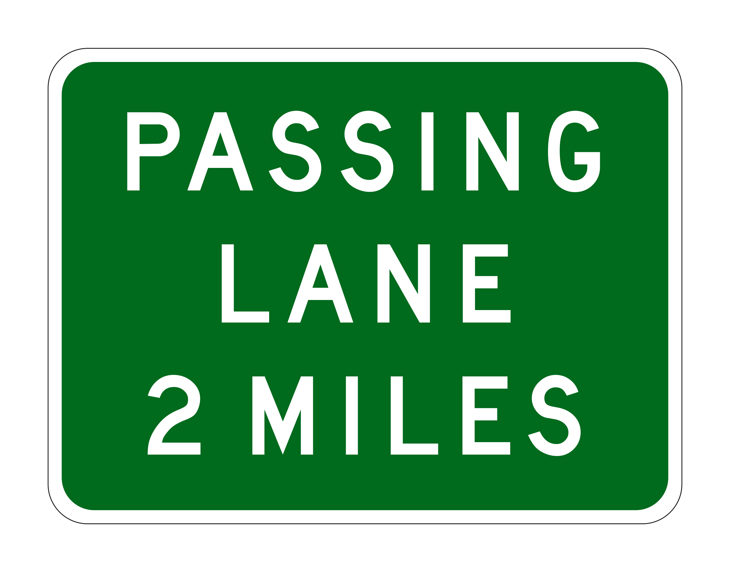 G69(CA) Passing Lane Miles — official FHWA layout