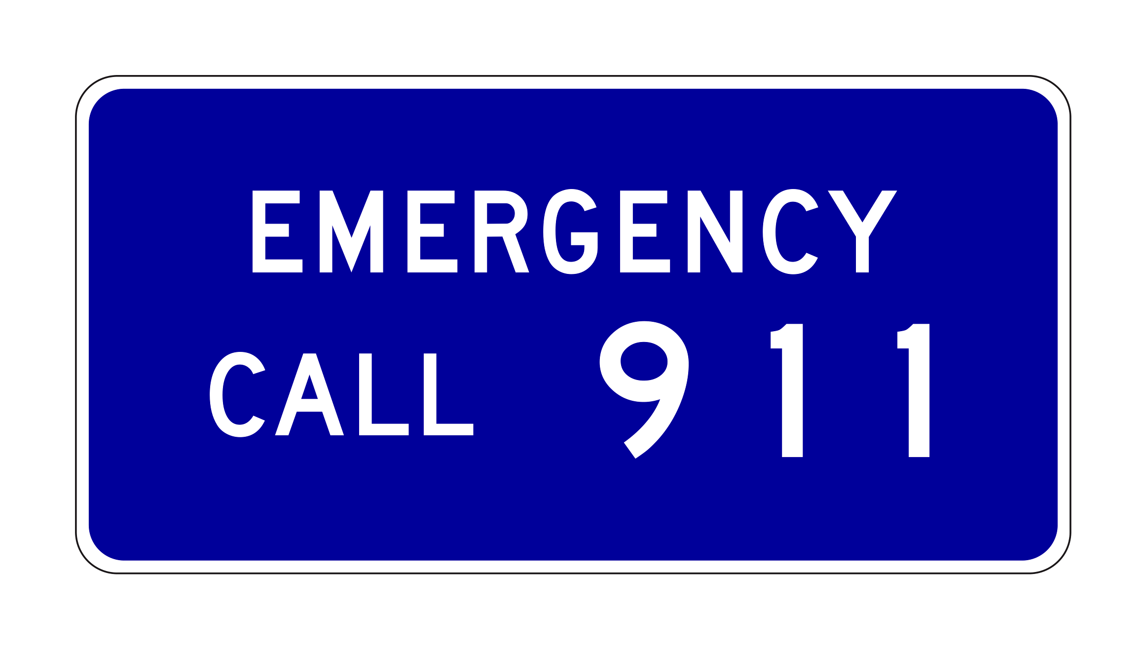 G81-62(CA) Emergency Call — official FHWA layout