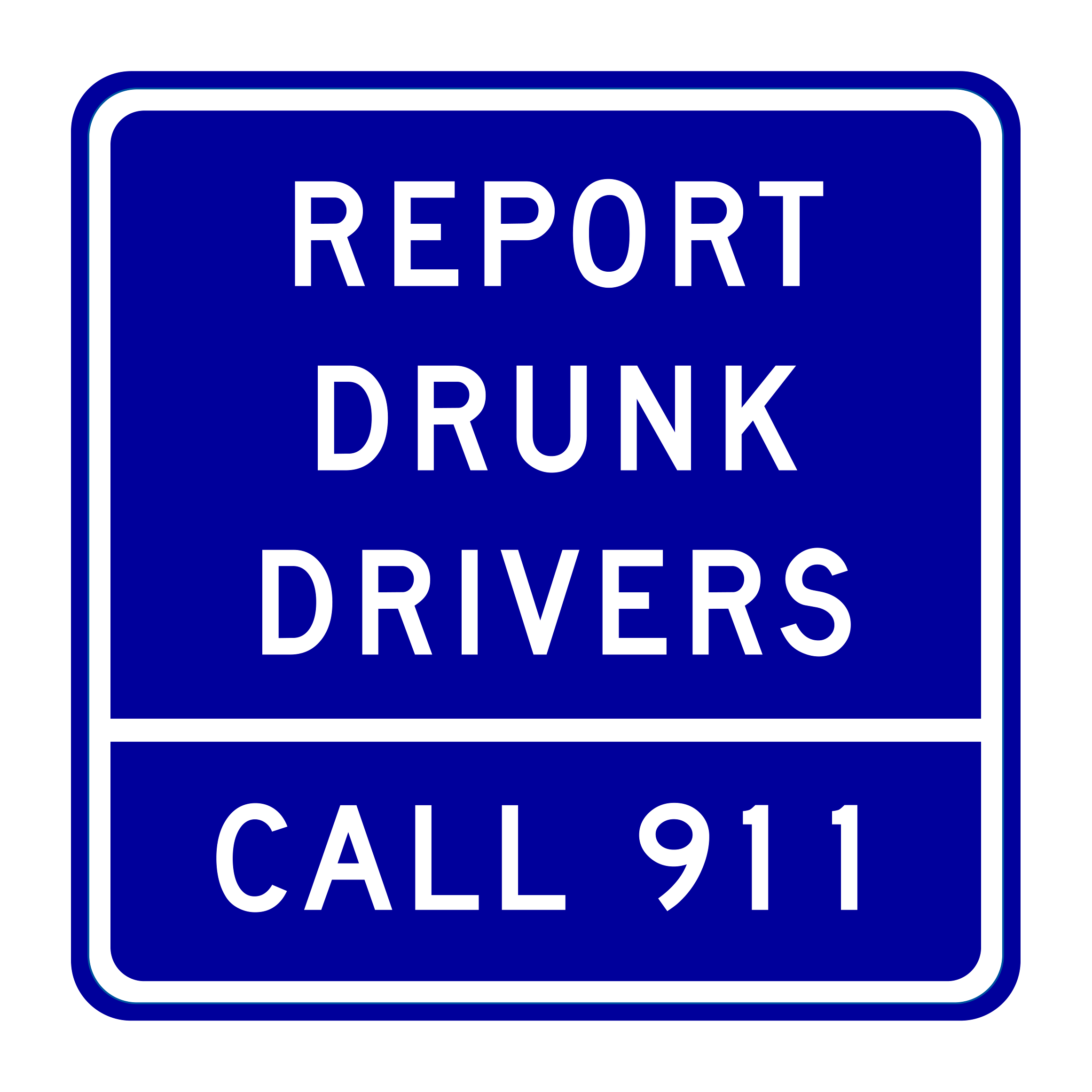 G81-66(CA) Report Drunk Drivers Call — official FHWA layout