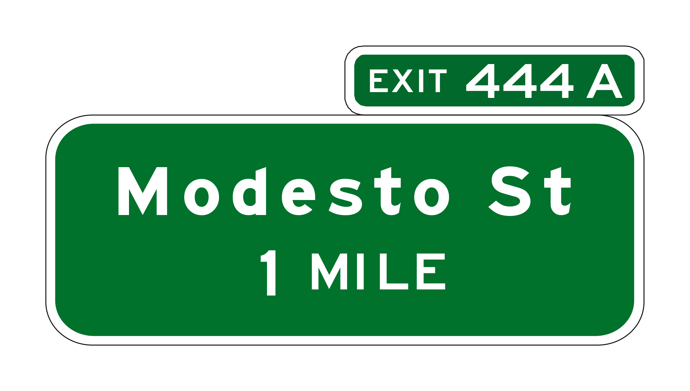 G83-5(CA) Modesto St Mile — official FHWA layout