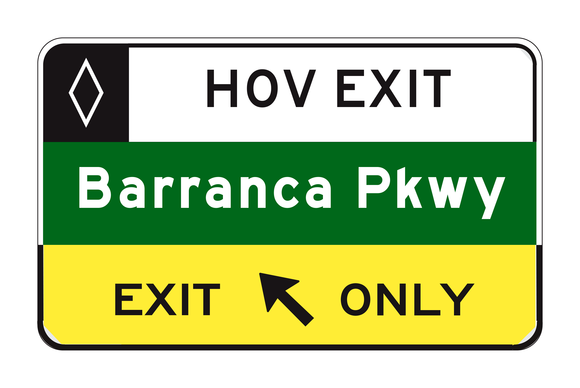 G85-12(CA) HOV Exit Barranca Pkwy — official FHWA layout
