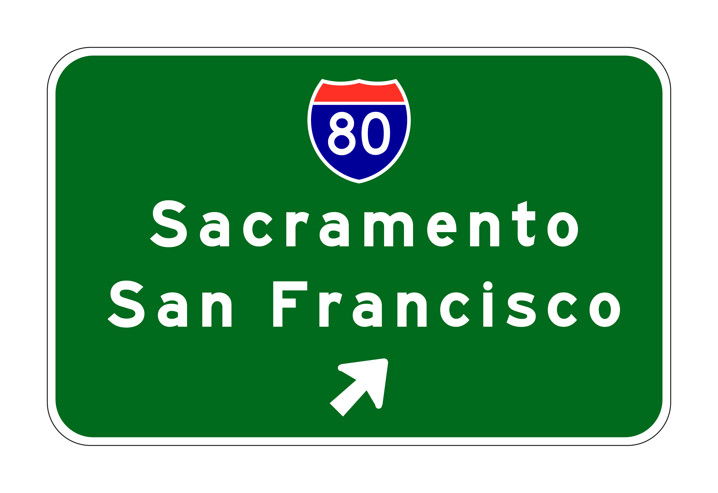G85-4(CA) Sacramento San Francisco — official FHWA layout