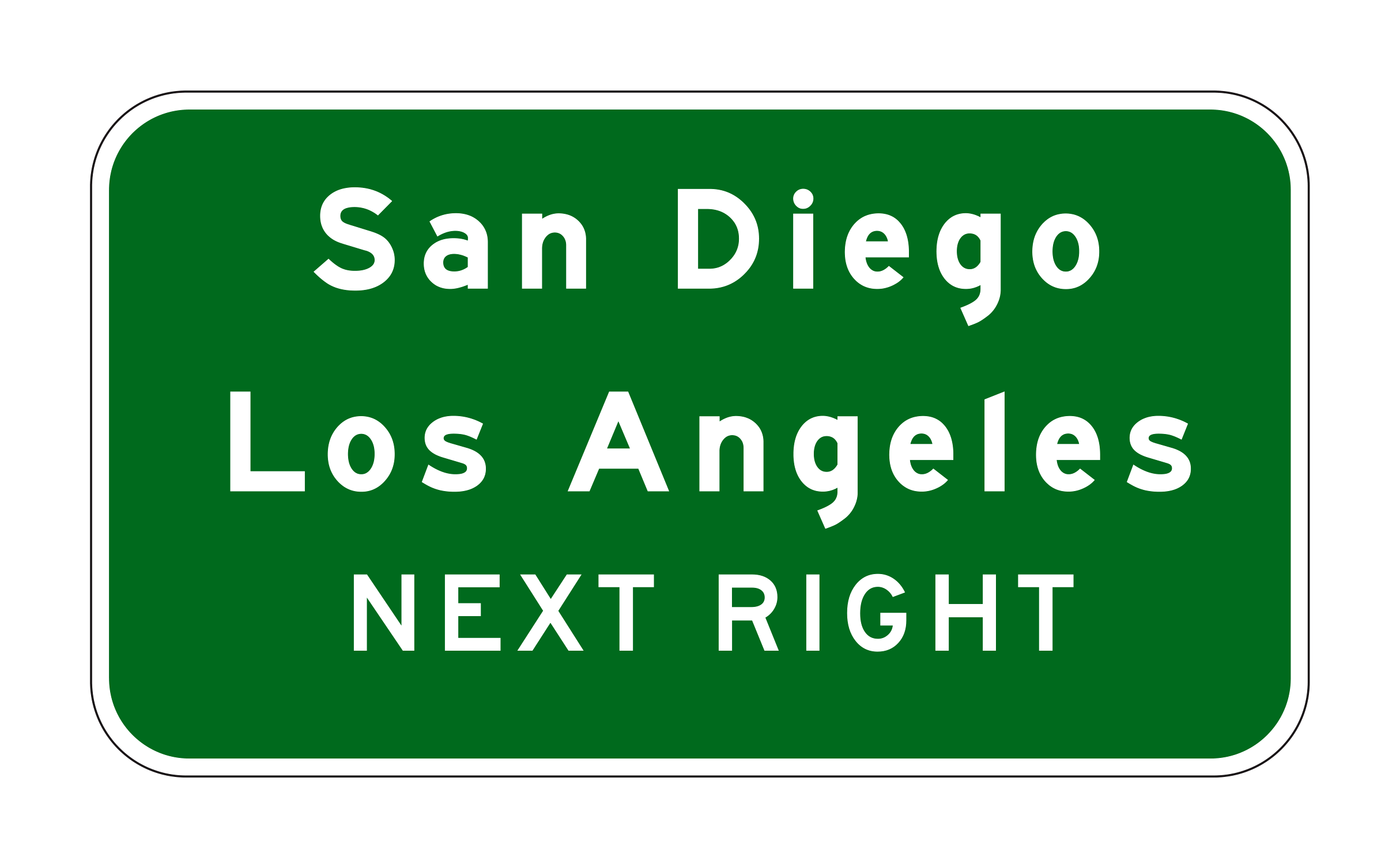 G86-5(CA) San Diego Los Angeles Next Right — official FHWA layout