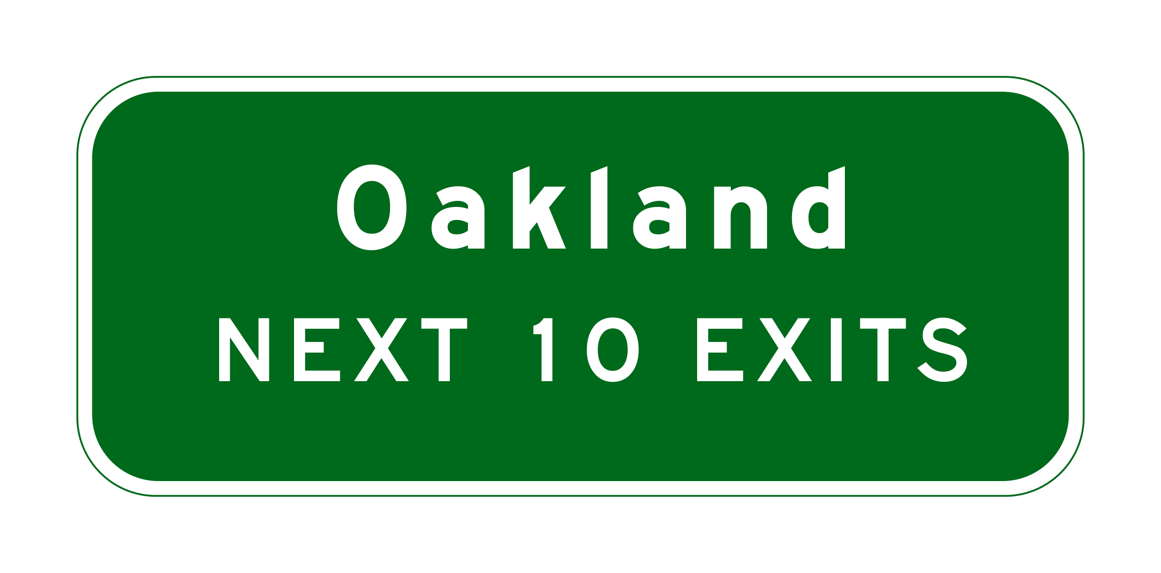 G87(CA) Oakland Next Exits — official FHWA layout