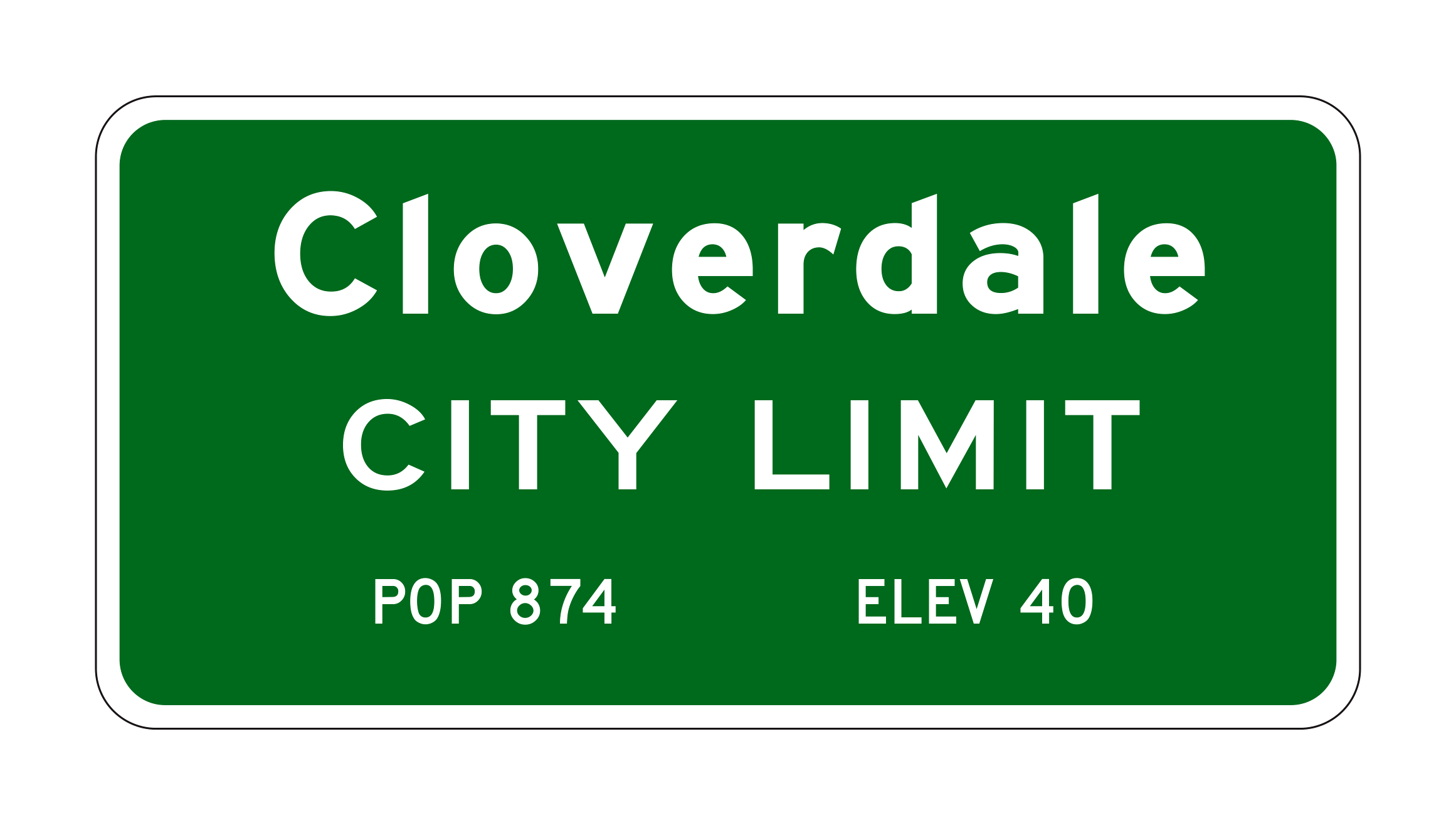 G9-5(CA) Cloverdale City Limit Pop Elev — official FHWA layout