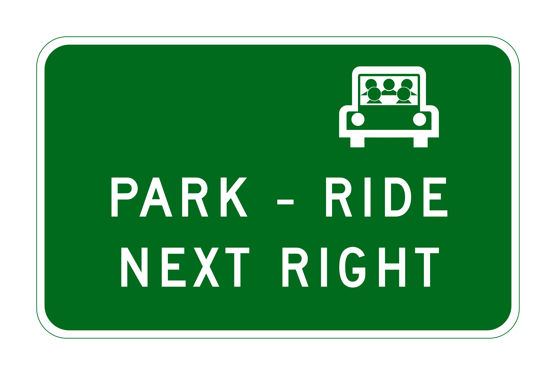 G95B(CA) Park Ride Next Right — official FHWA layout