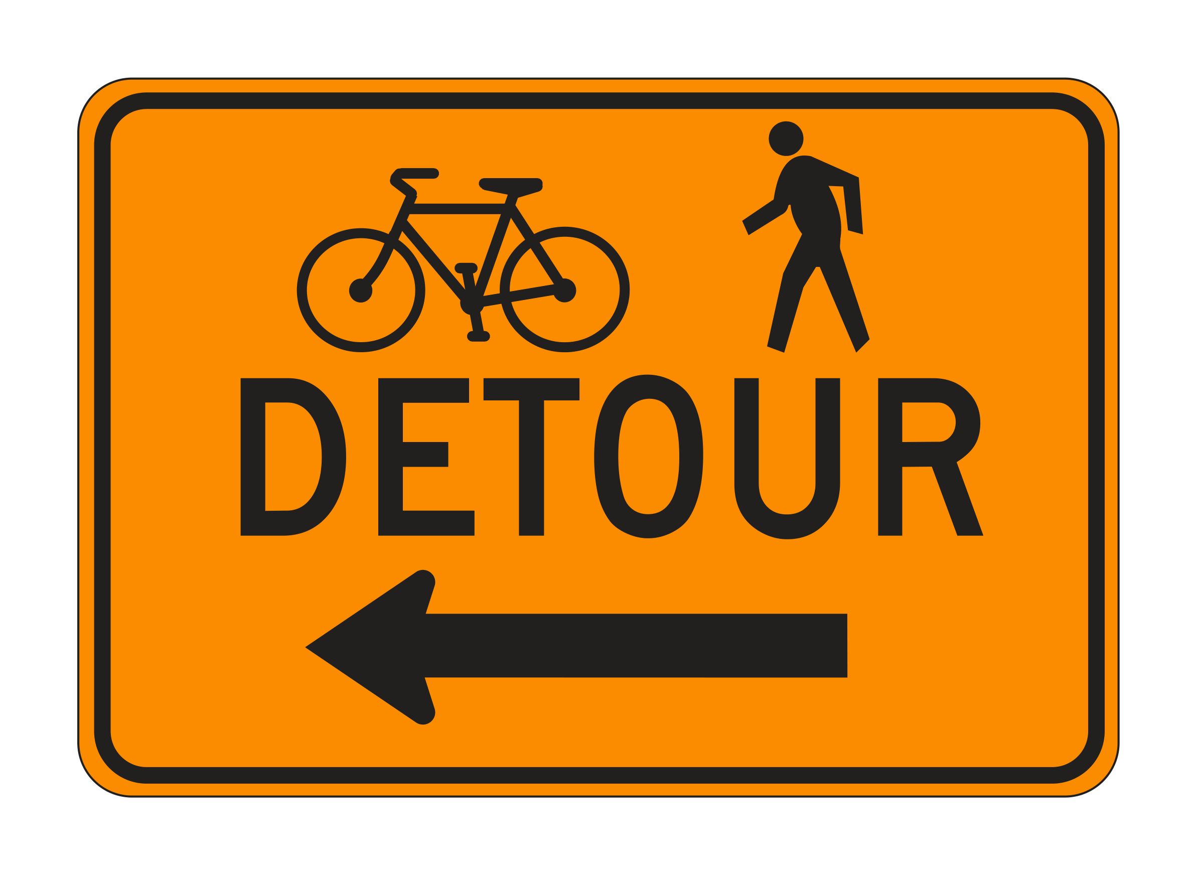 M4-9a End Detour — official FHWA layout