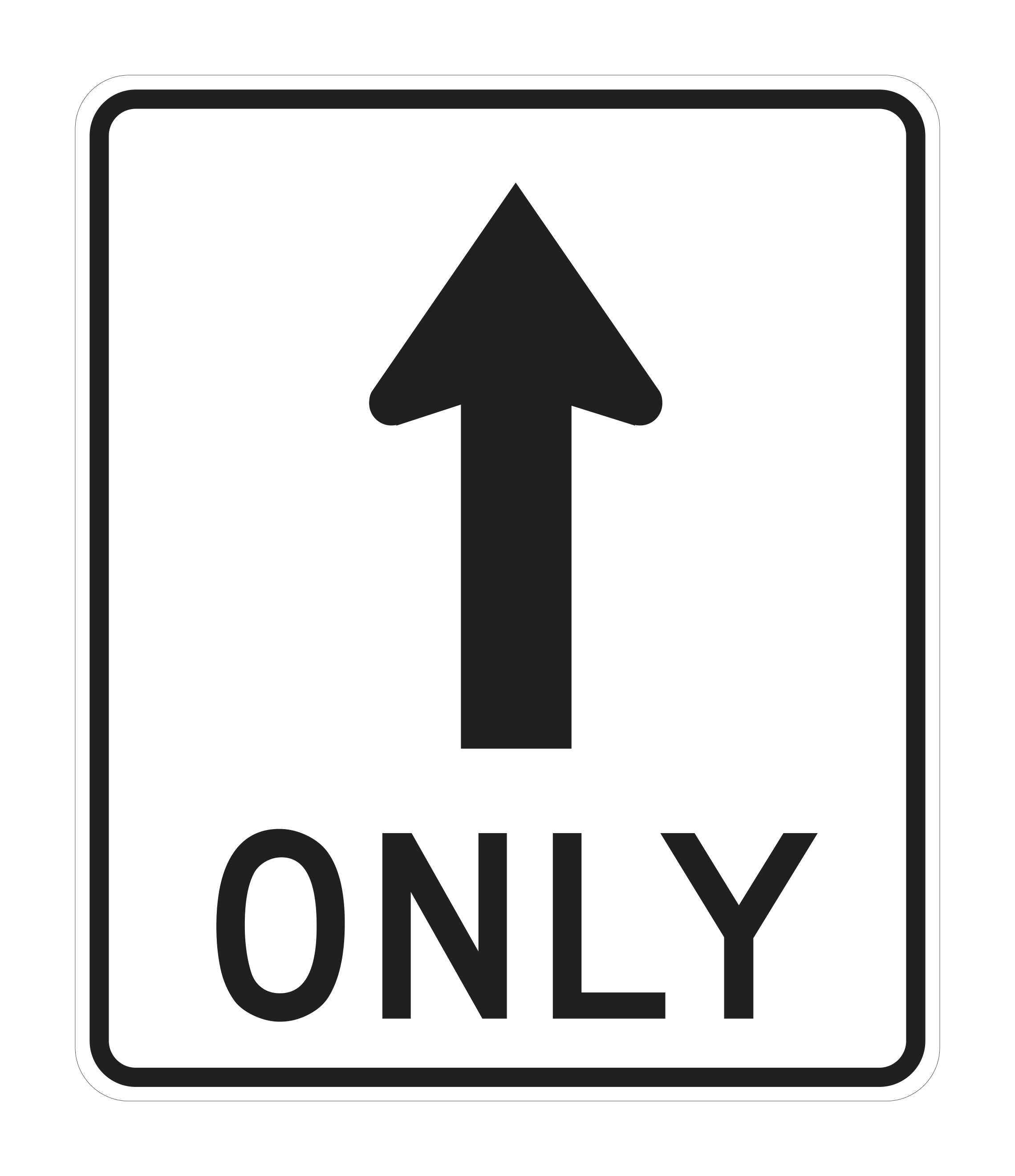 R3-5a Right Turn Only — official FHWA layout