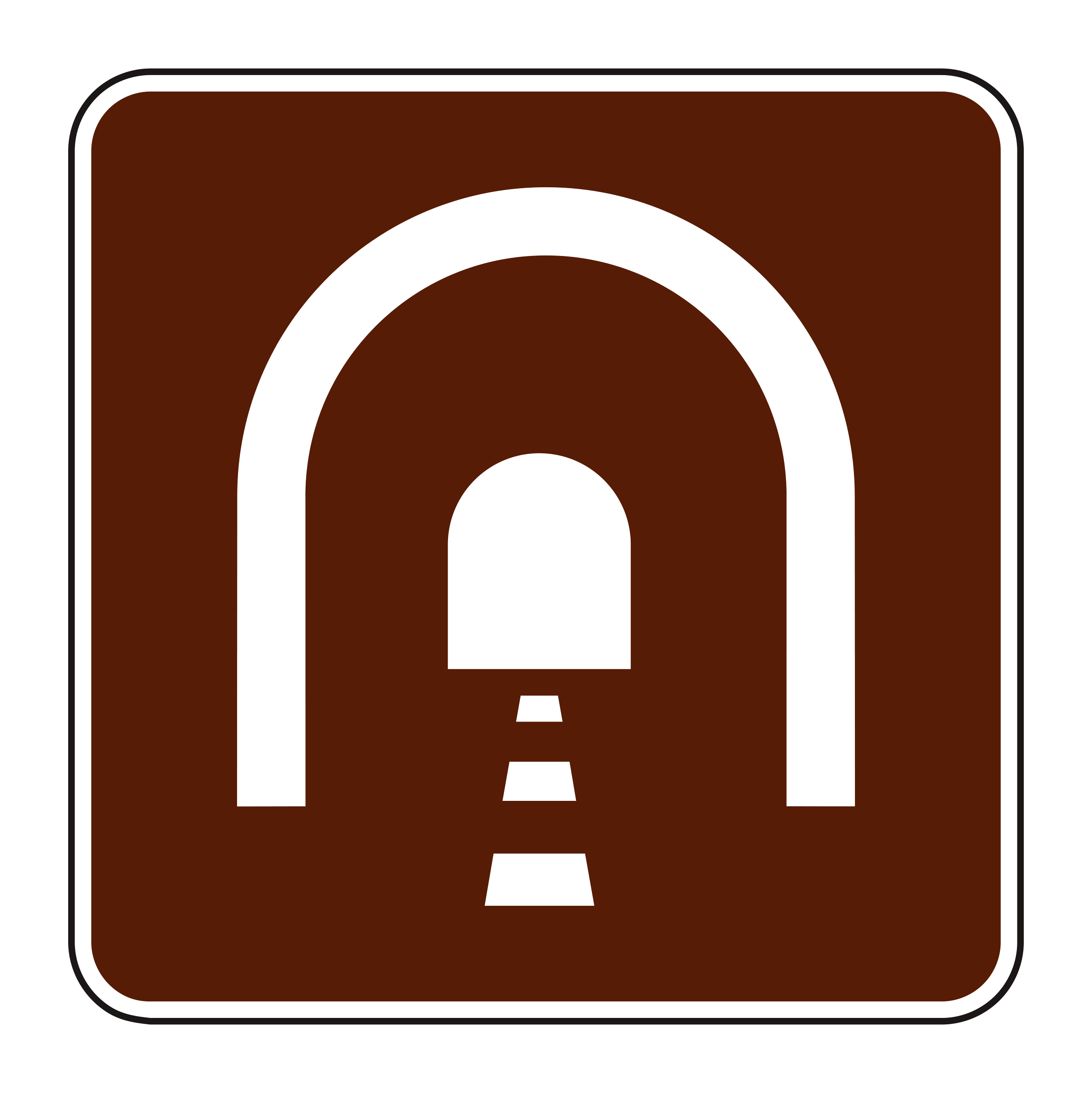 RS-005 Recreational & Cultural Interest Sign — official FHWA layout