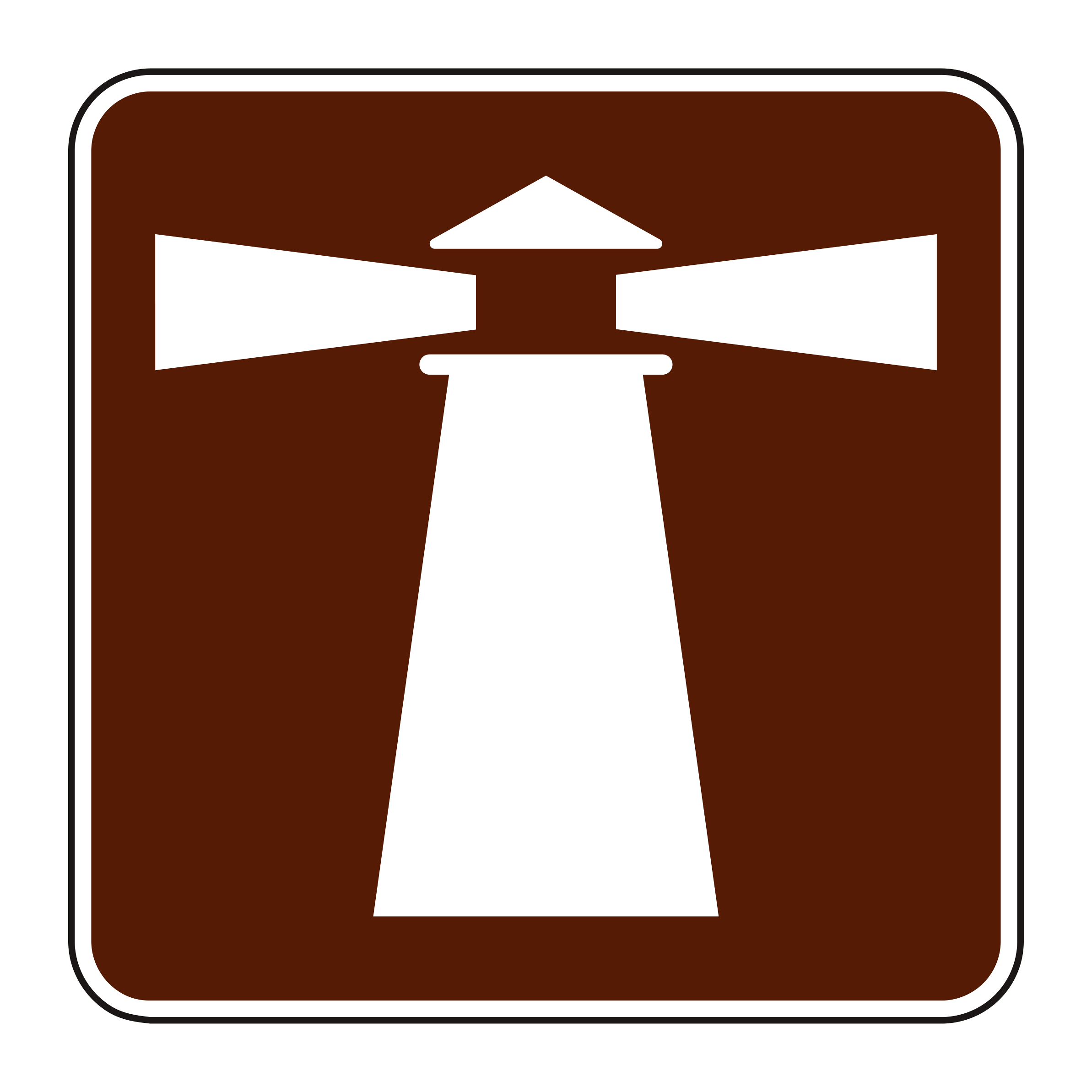 RS-007 Recreational & Cultural Interest Sign — official FHWA layout