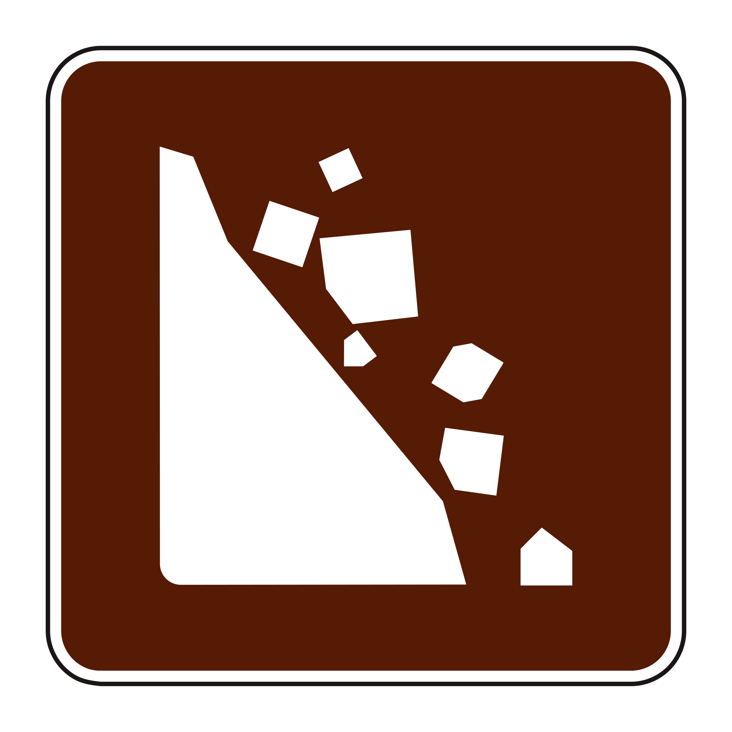 RS-008 Recreational & Cultural Interest Sign — official FHWA layout