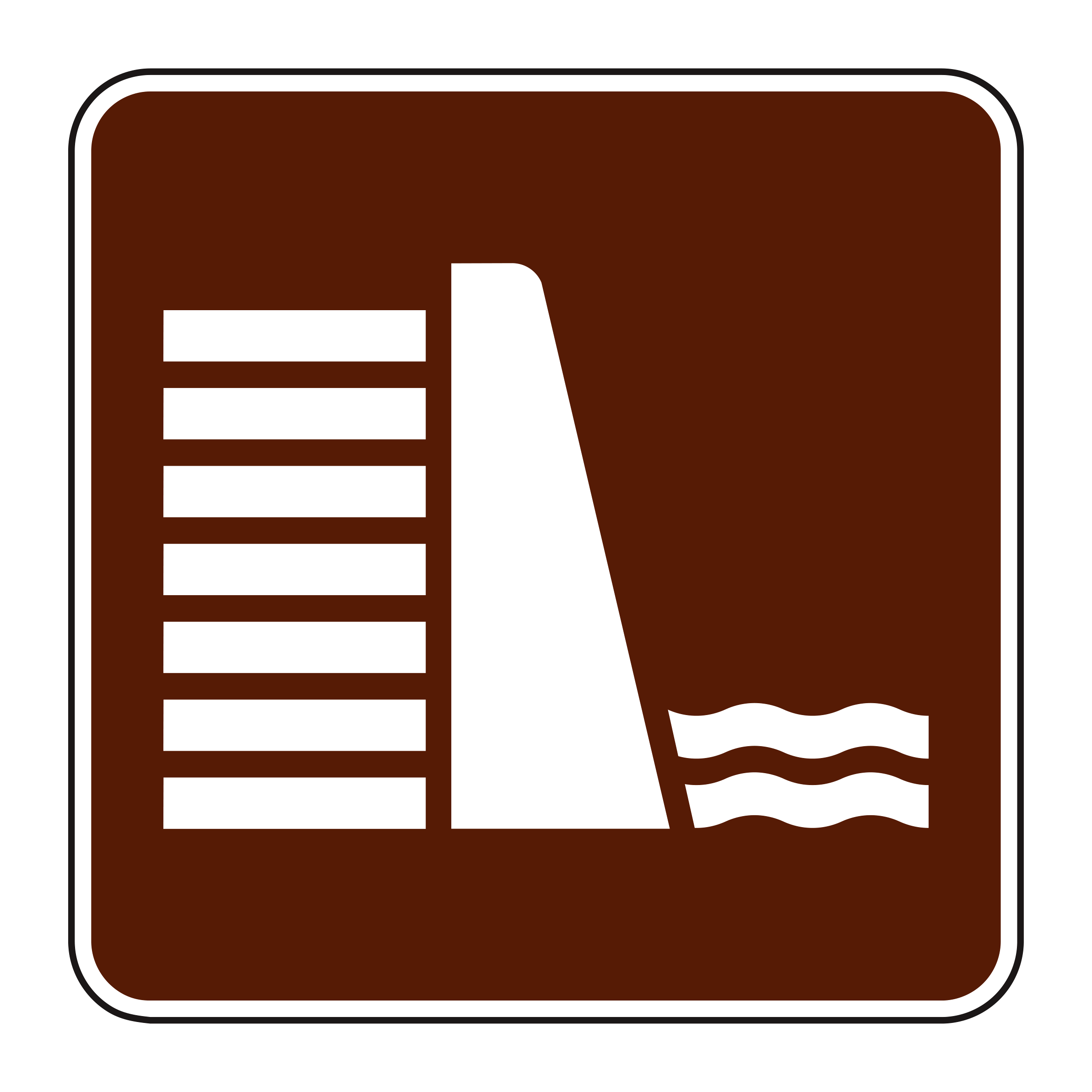 RS-009 Recreational & Cultural Interest Sign — official FHWA layout