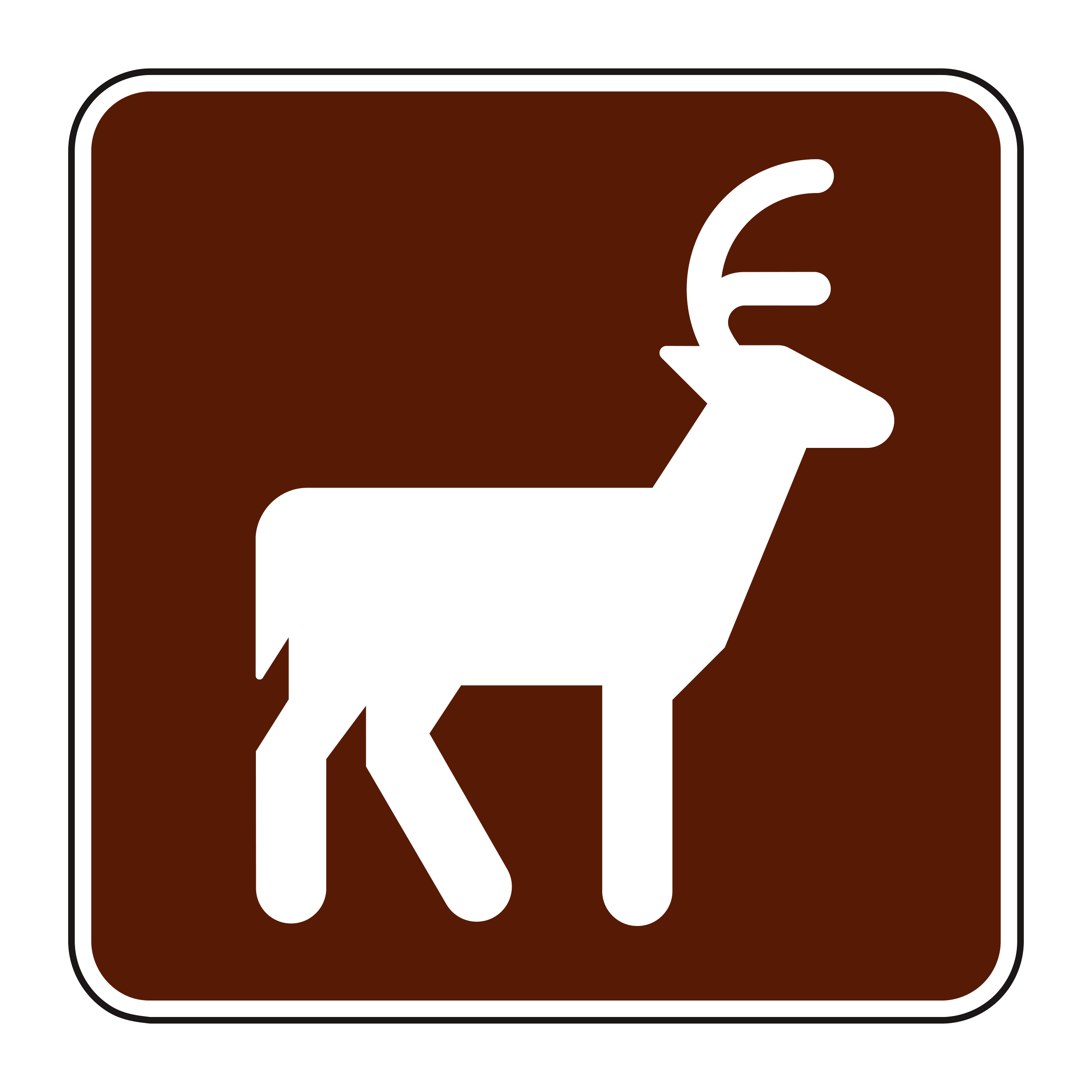 RS-011 Recreational & Cultural Interest Sign — official FHWA layout