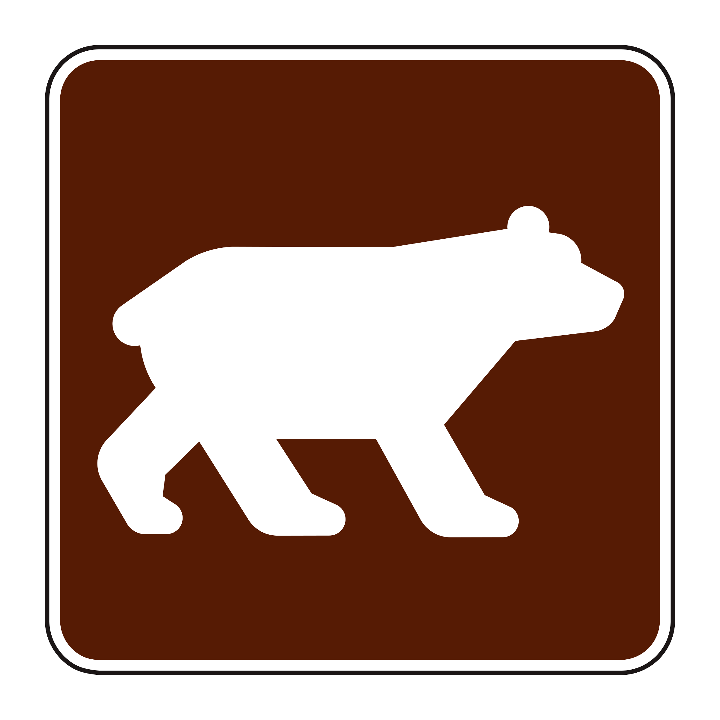 RS-012 Recreational & Cultural Interest Sign — official FHWA layout
